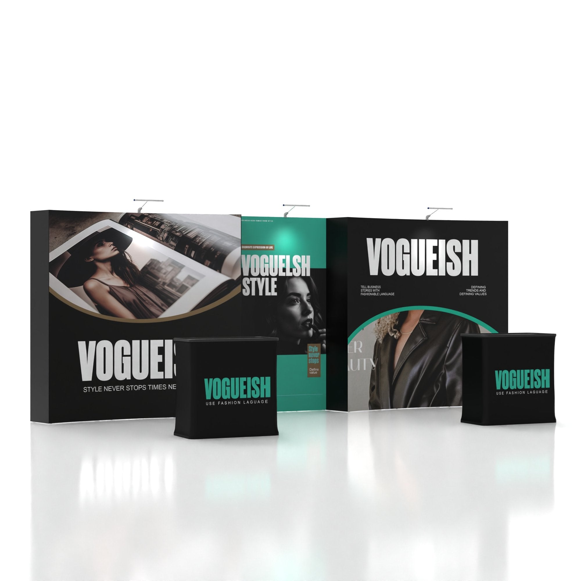 10x20 TensePop Trade Show Booth Kits & Displays