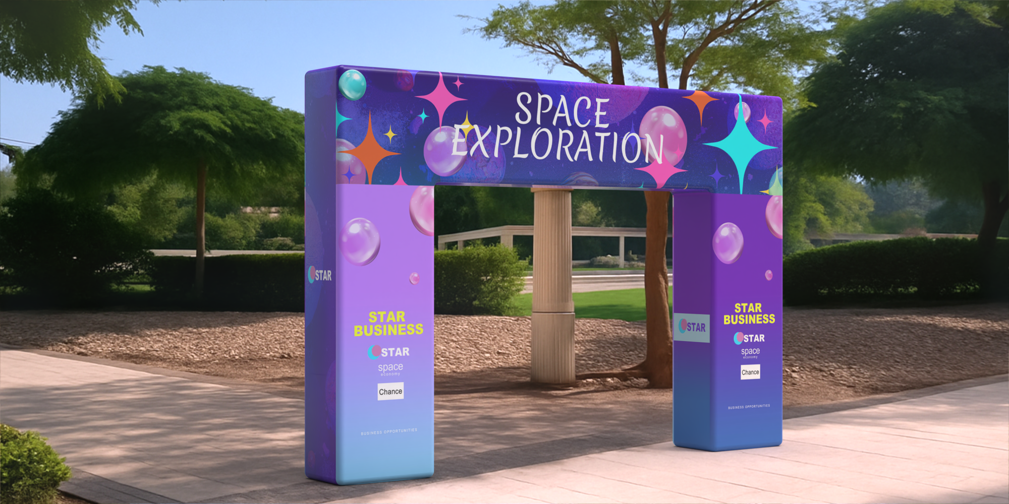 Custom Archway Banner Stands