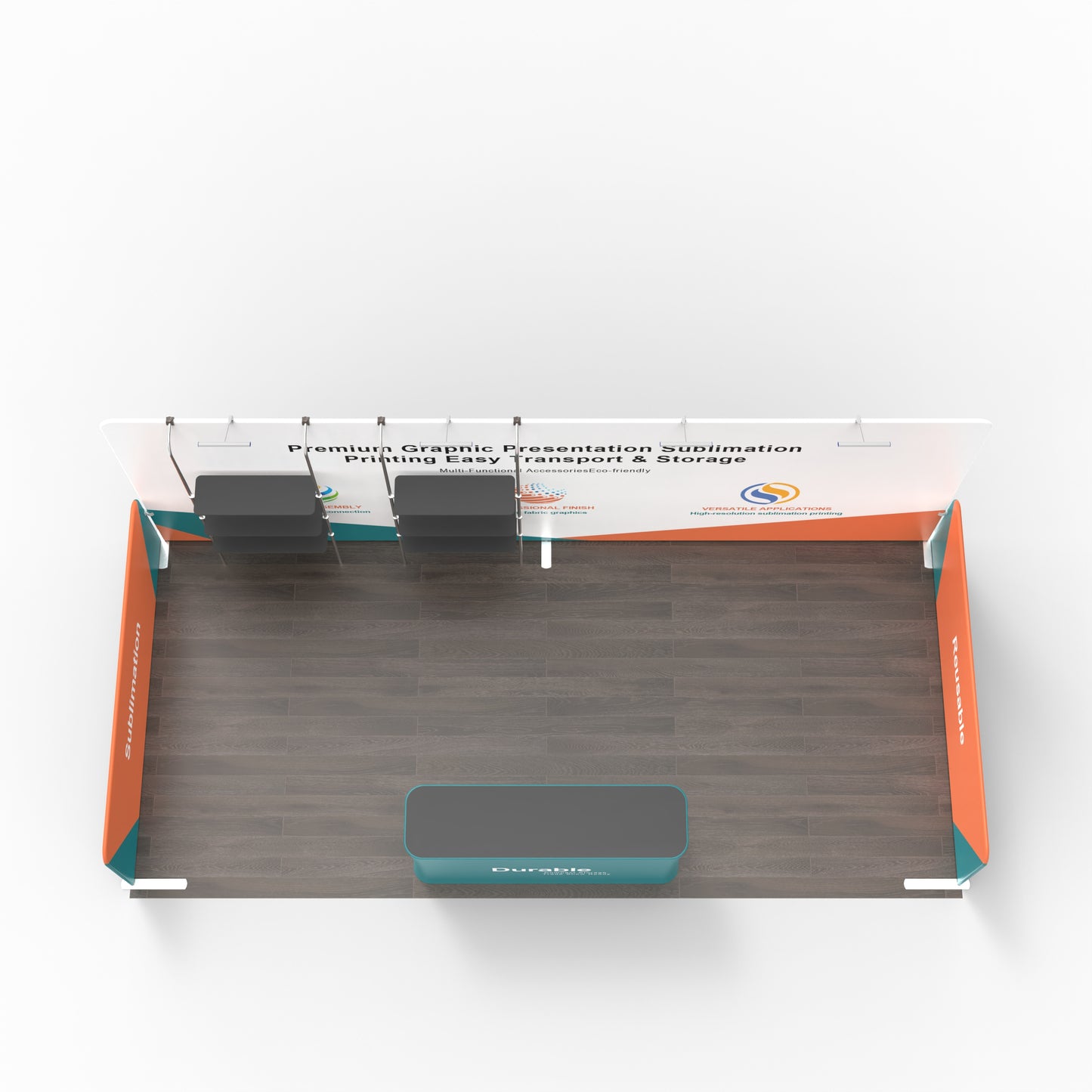 10x20 Trade Show Booth 02 - QuickShowDisplay