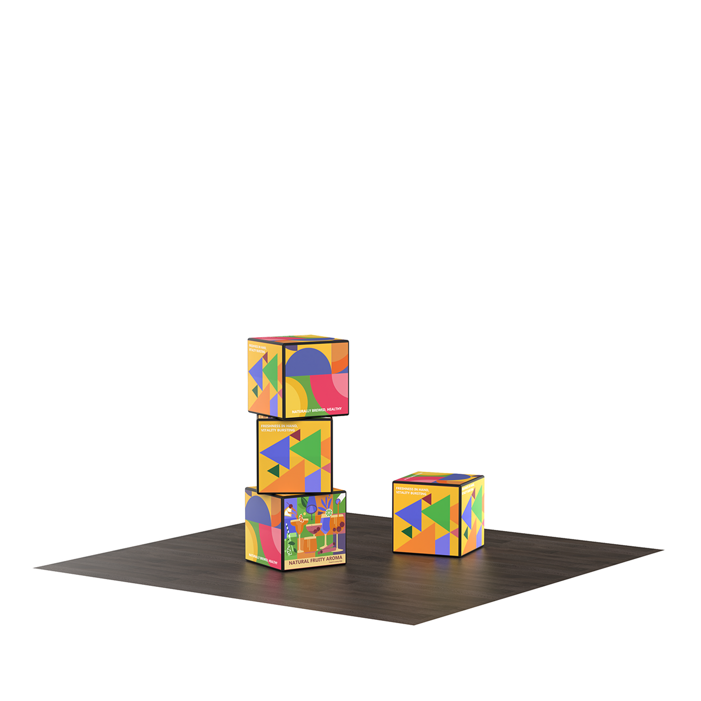 Backlit Stackable Cube Displays - 4
