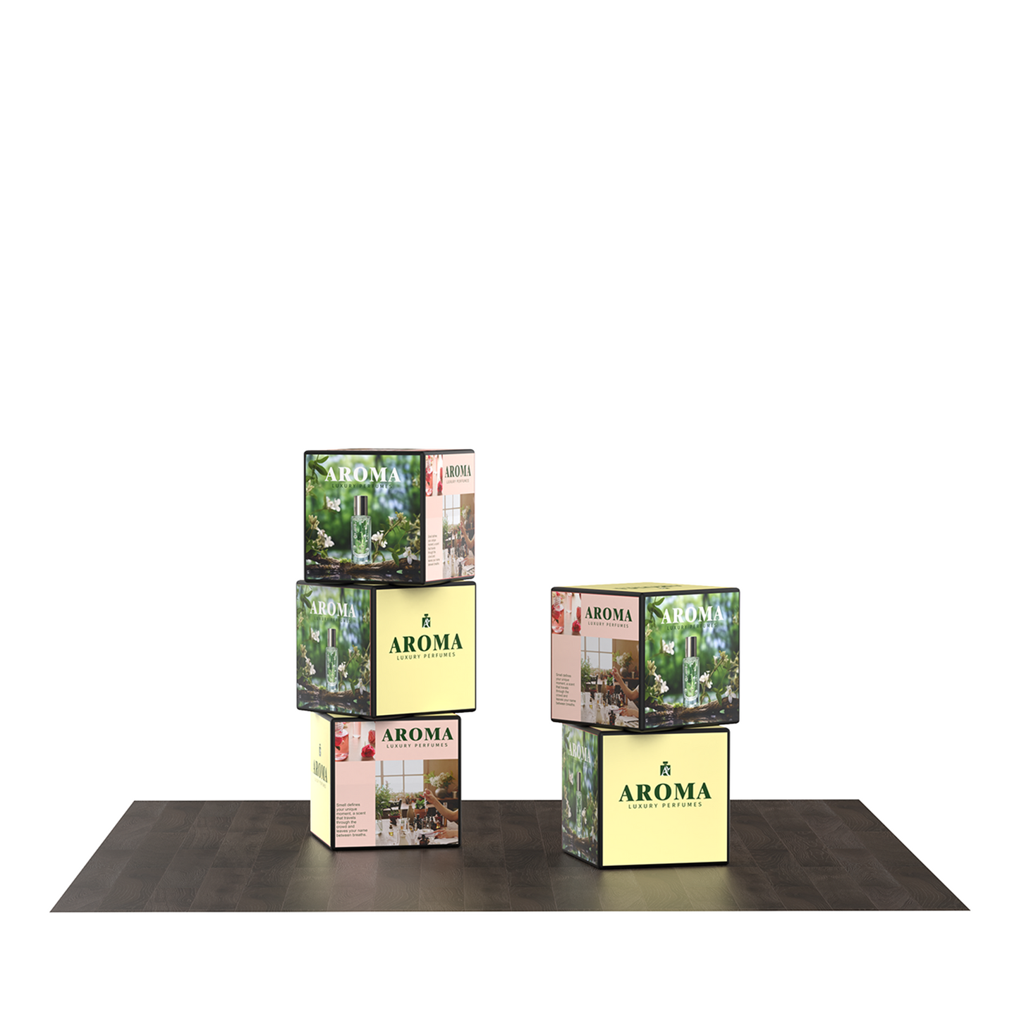 Backlit Stackable Cube Displays - 5