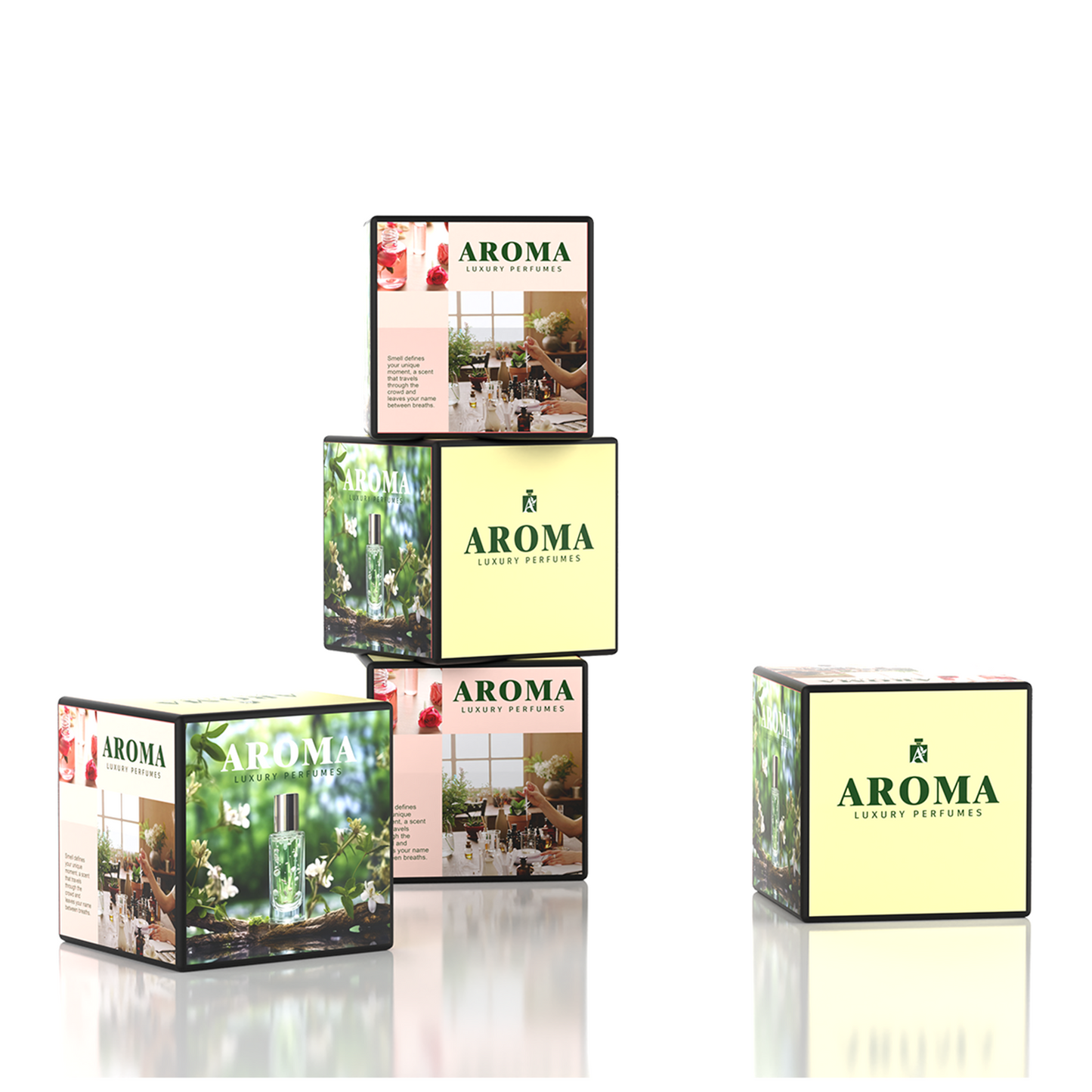 Backlit Stackable Cube Displays - 5