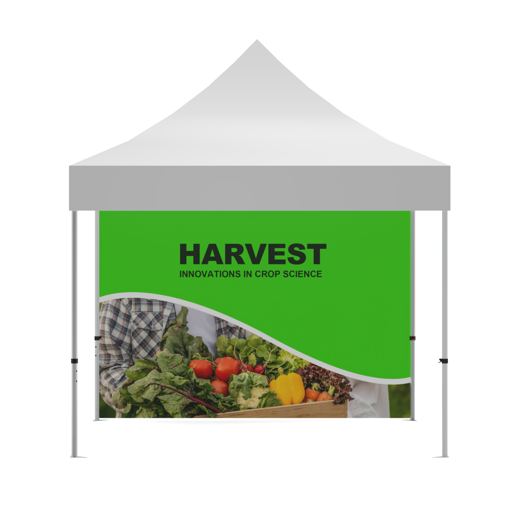 10x10 Custom Canopy Tent Full Sidewall - QuickShowDisplay
