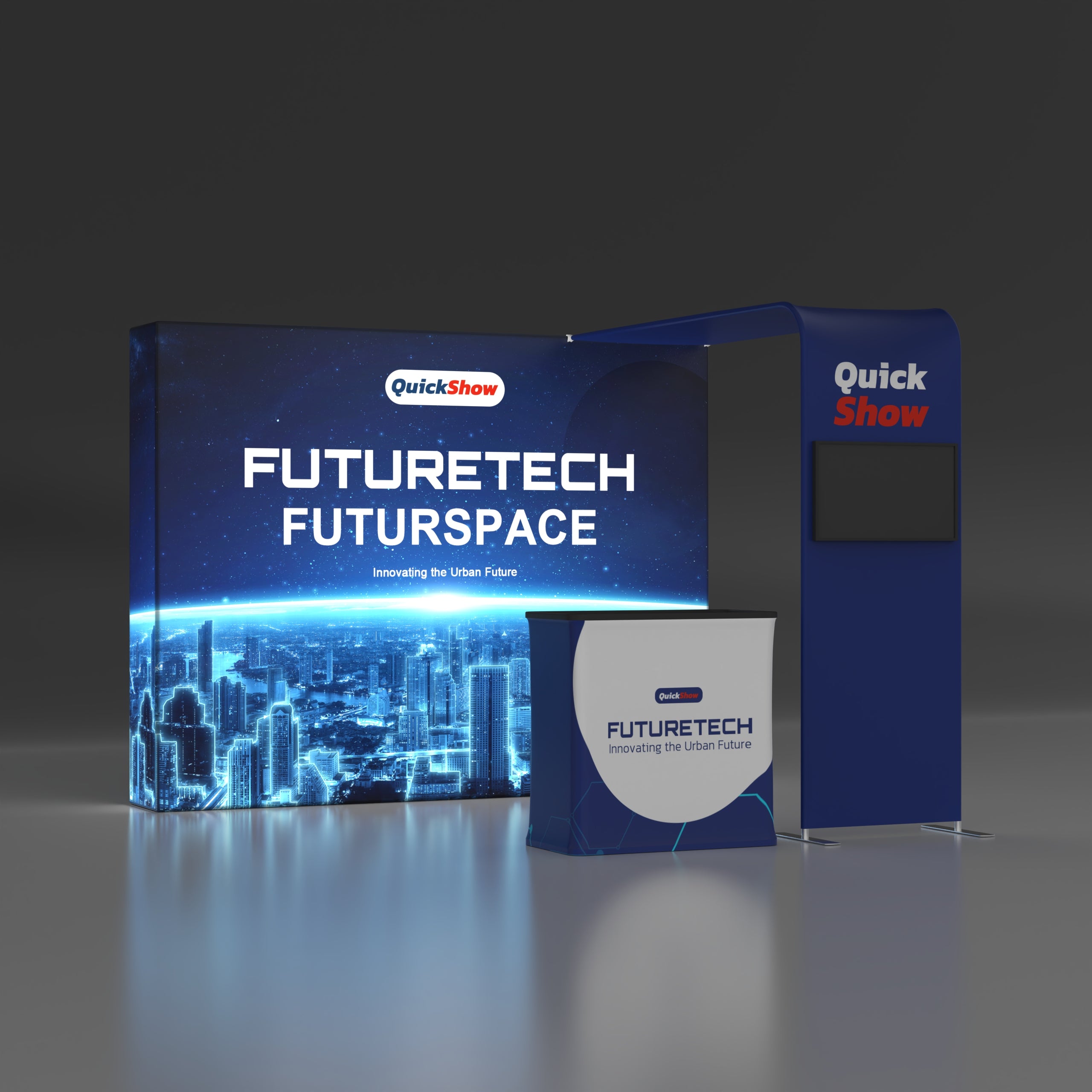 10x10 TenseLight Backlit Trade Show Booth - Bridge