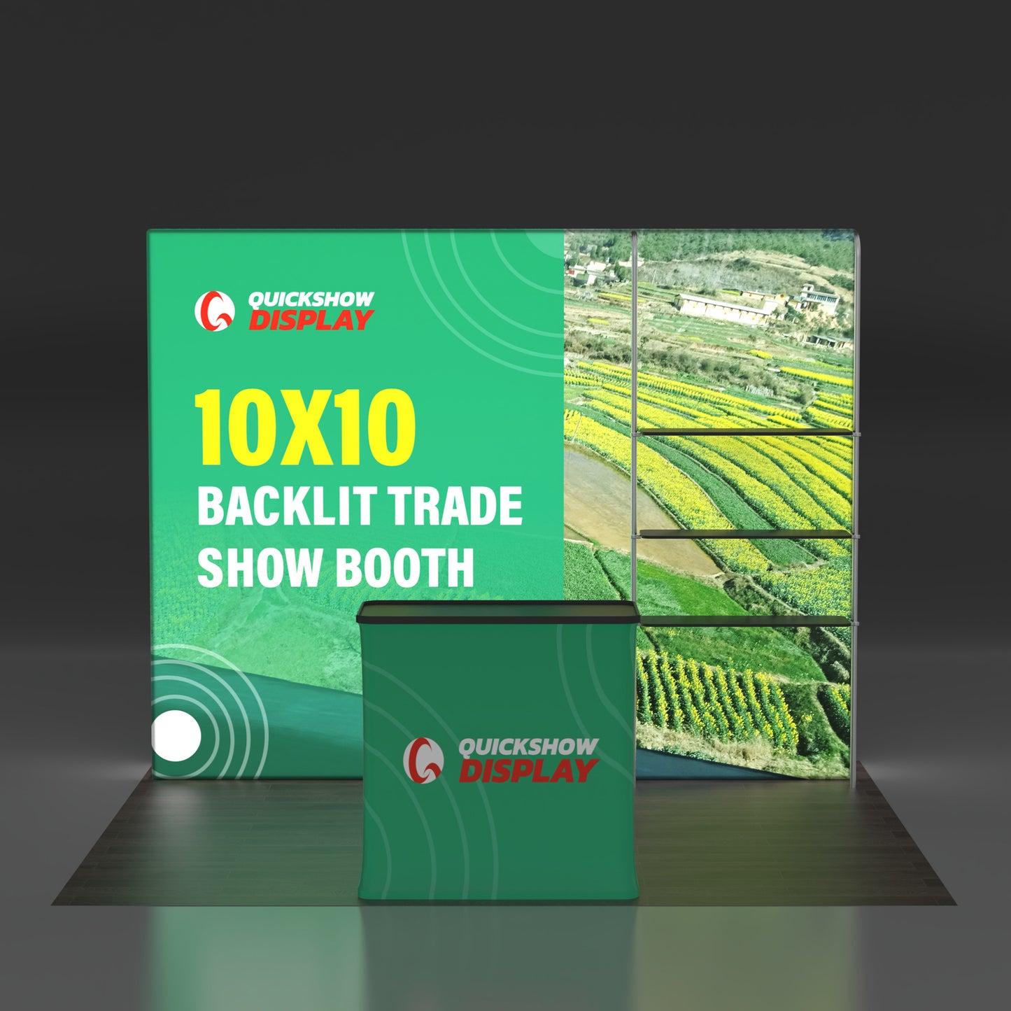 10x10 Backlit Trade Show Booth 05
