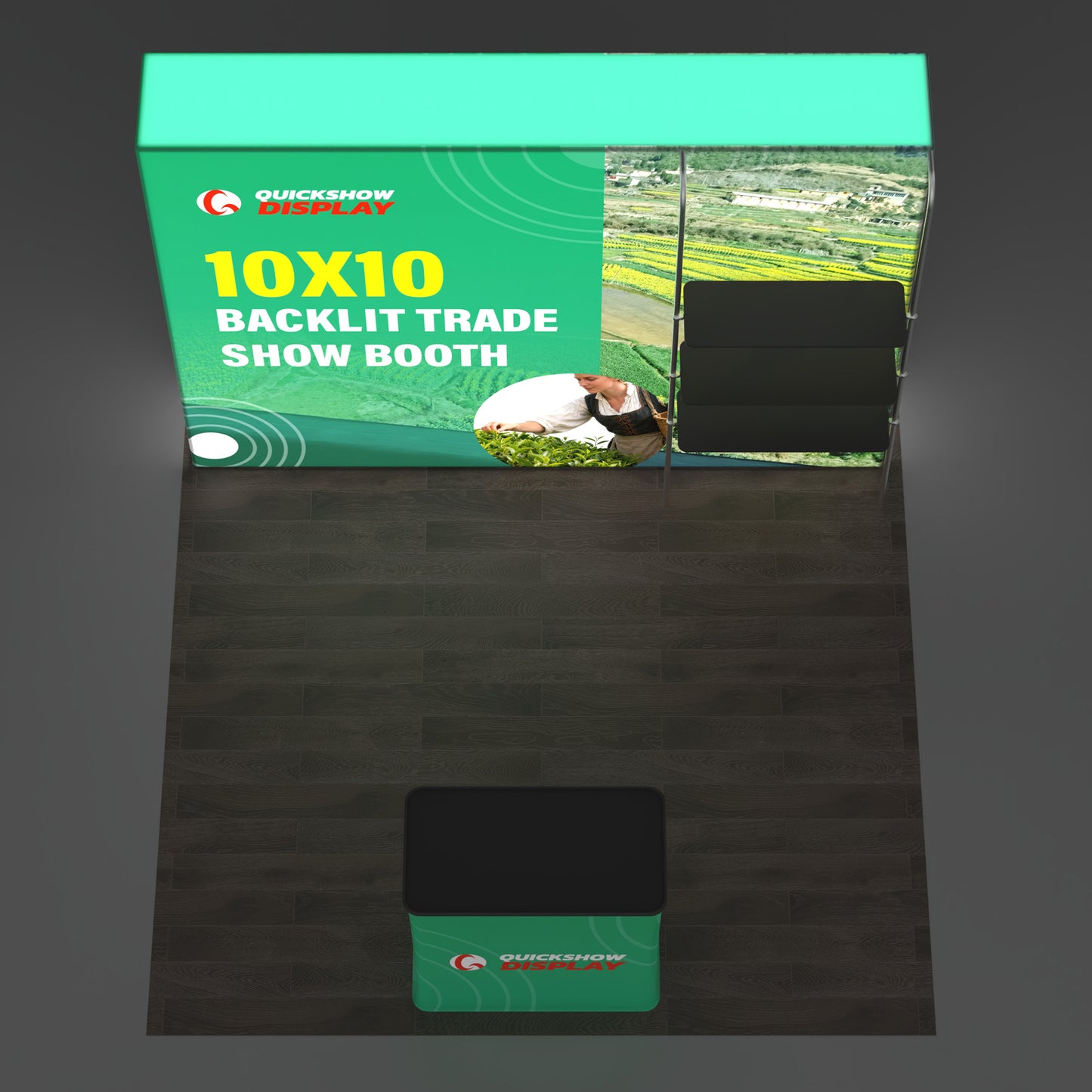 10x10 Backlit Trade Show Booth 05