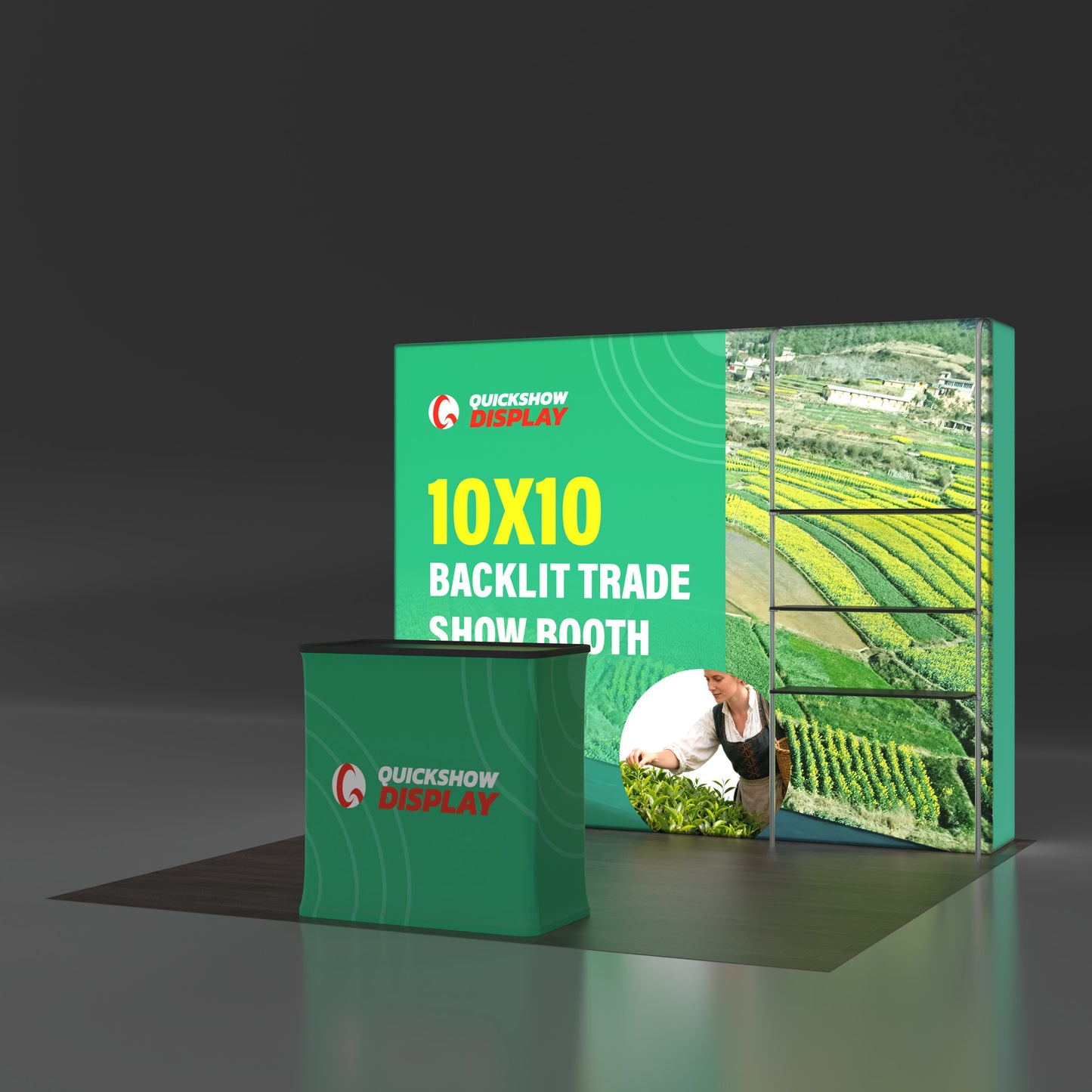 10x10 Backlit Trade Show Booth 05