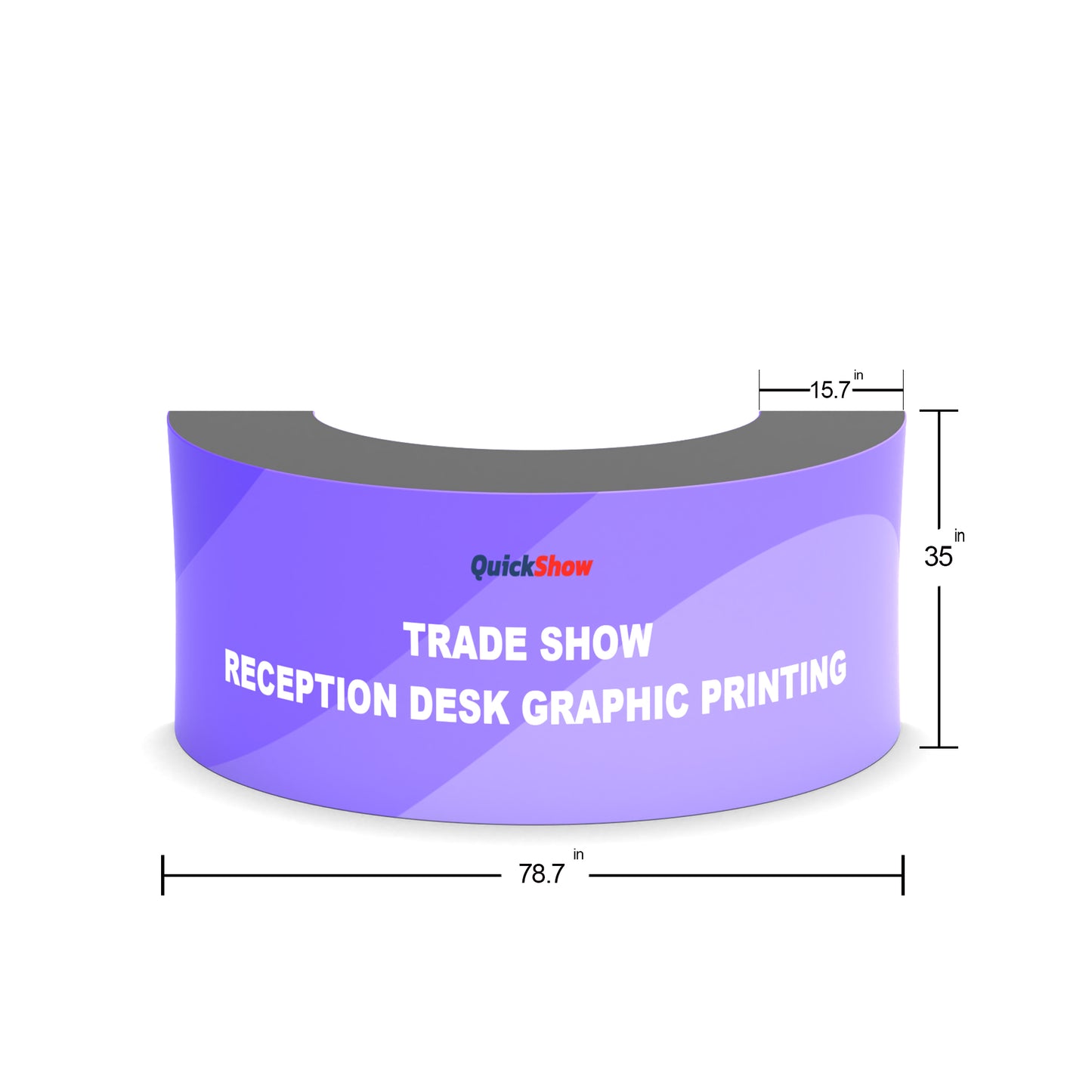 Custom Trade Show Reception Desk