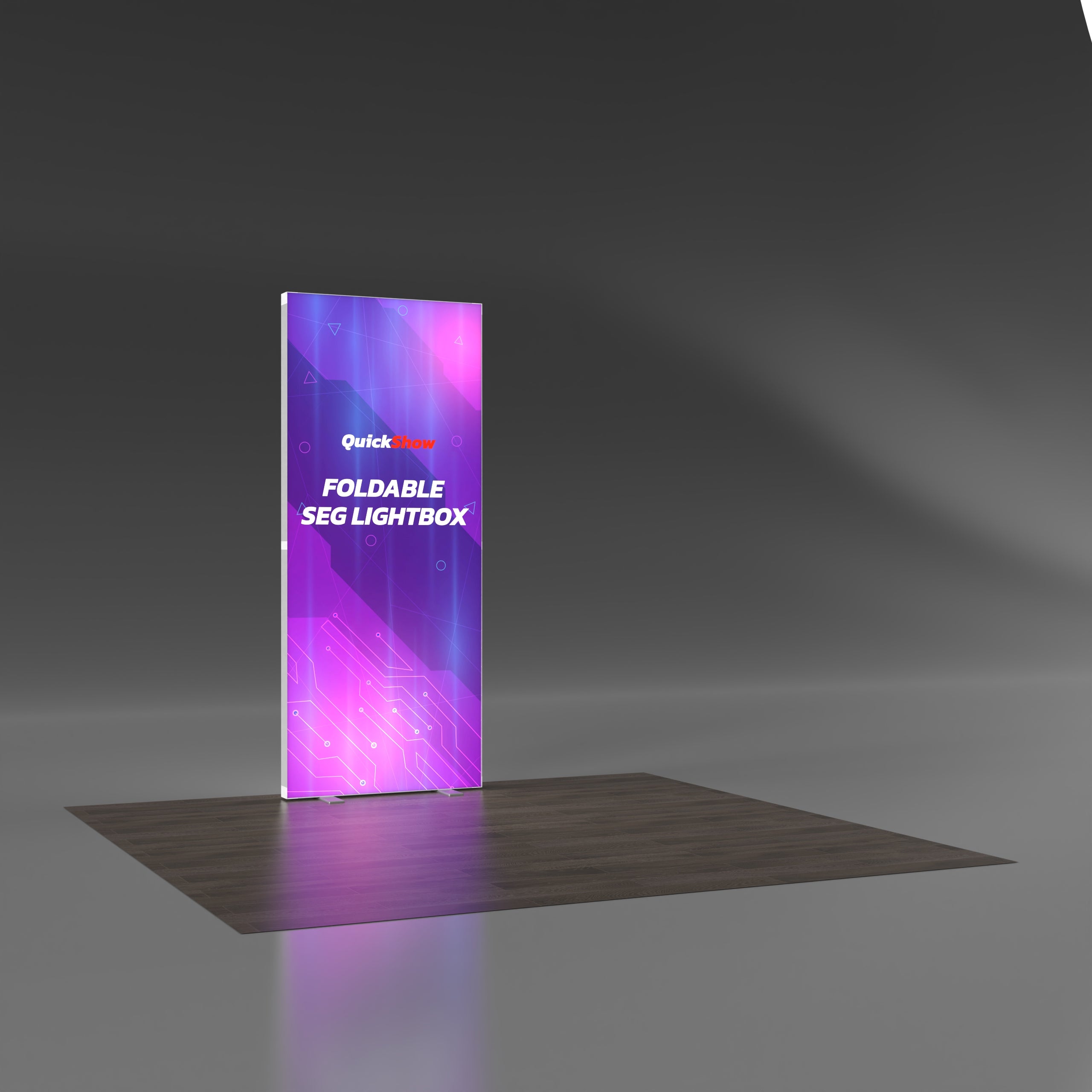 3x8ft Foldable Lightweight SEG Lightbox - QuickShowDisplay