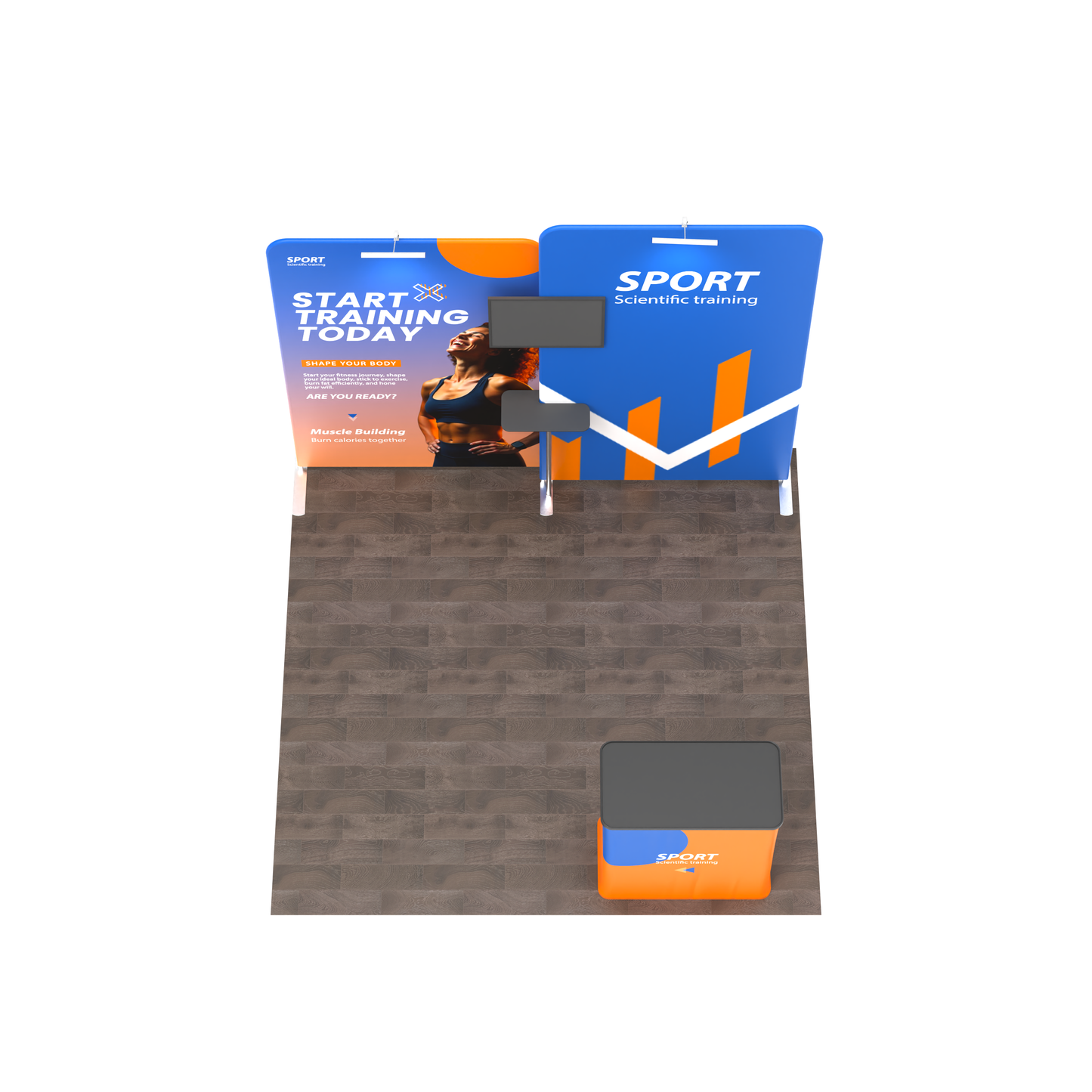 Modular 10x10 TenseFlex Media Trade Show Booth A