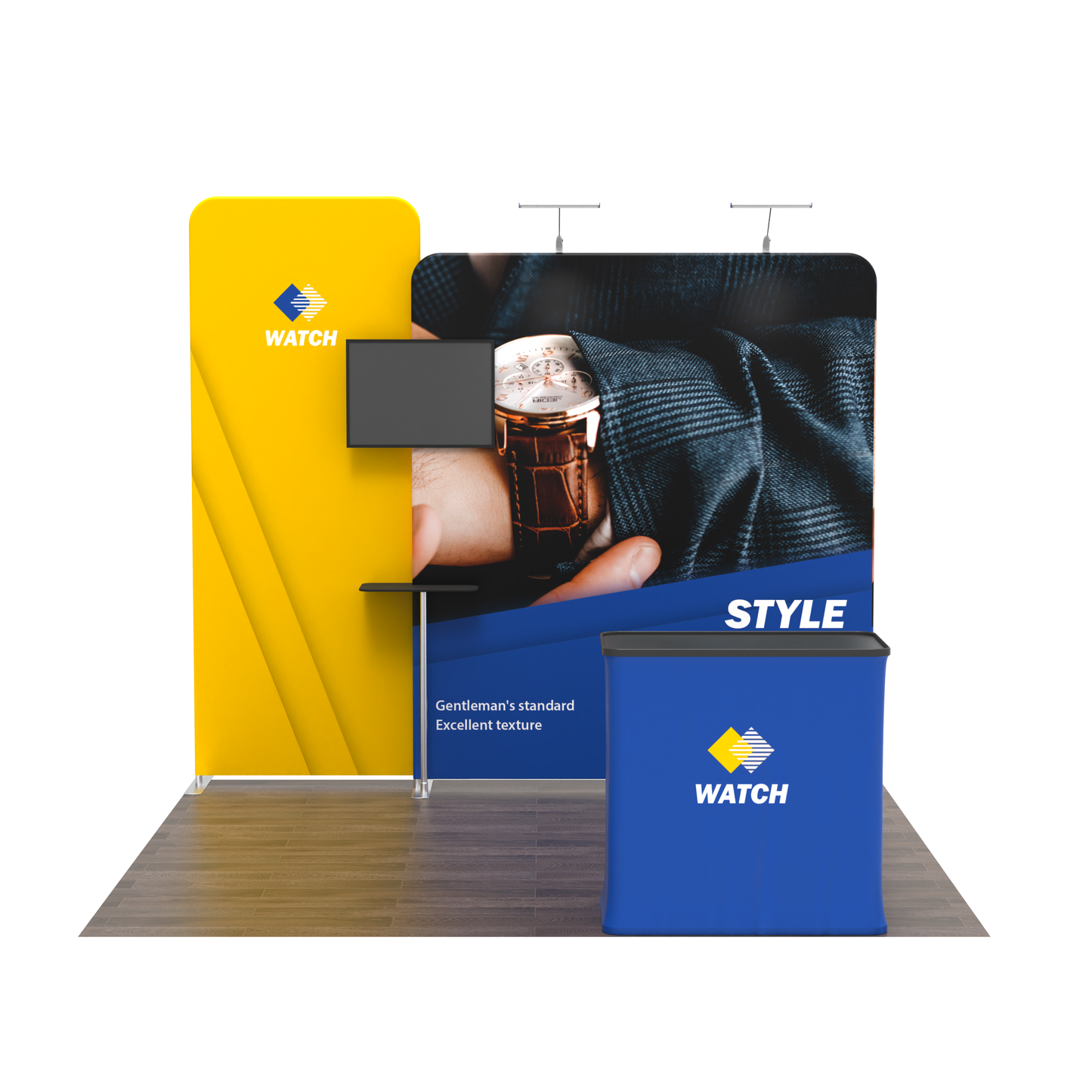 Modular 10x10 TenseFlex Media Trade Show Displays C