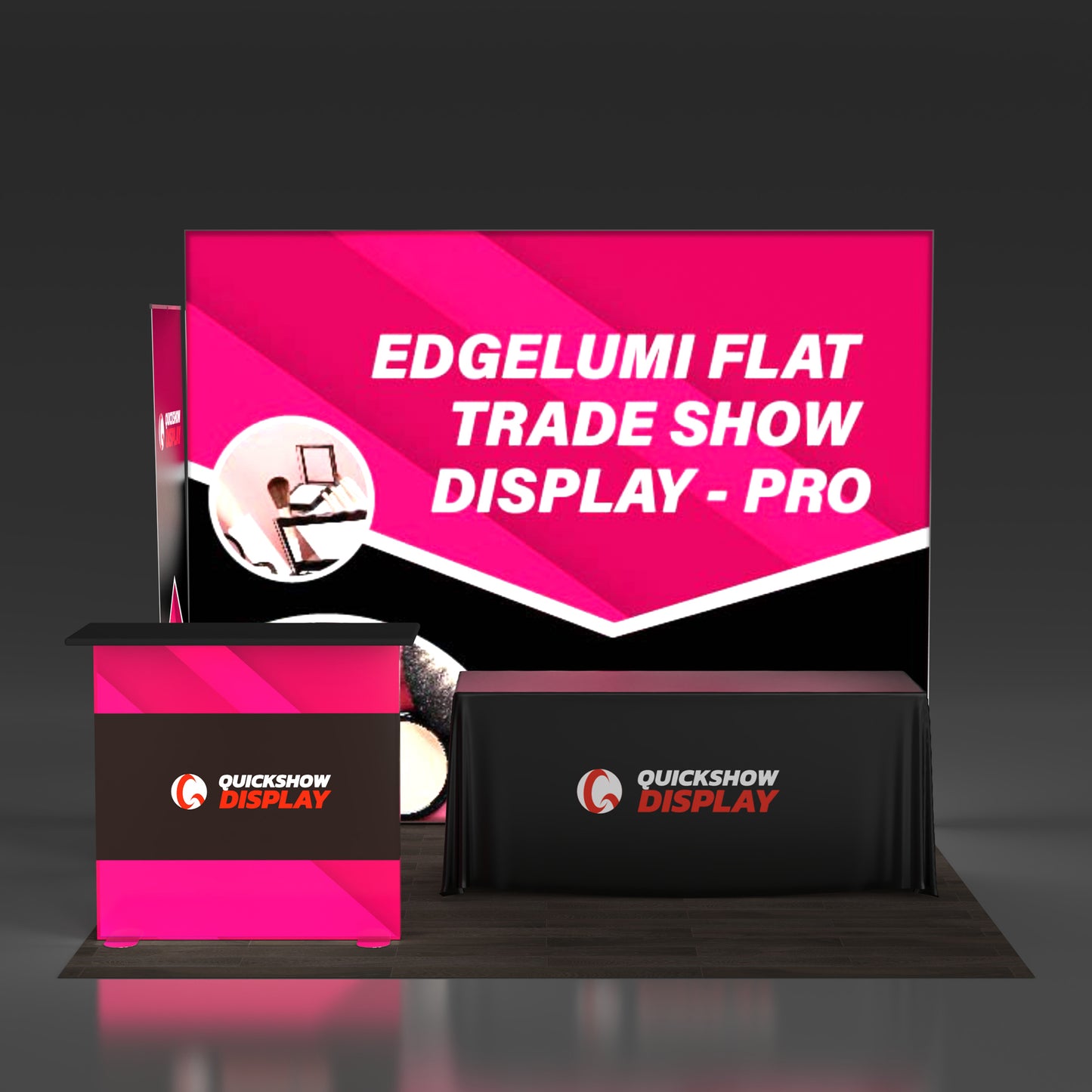 10x10 EdgeLumi Flat Trade Show Display - Pro