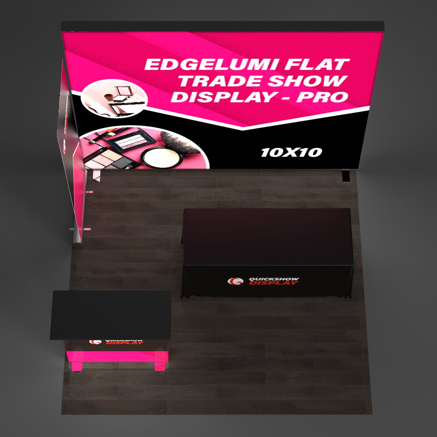 10x10 EdgeLumi Flat Trade Show Display - Pro