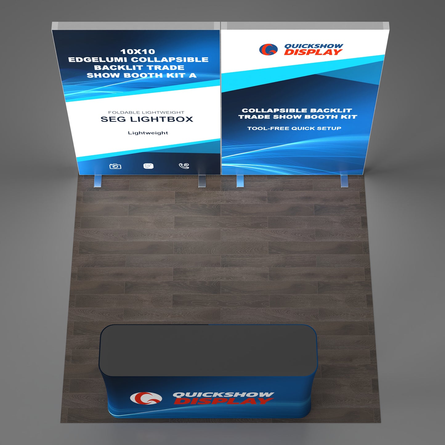 10x10 Collapsible Backlit Trade Show Booth 04