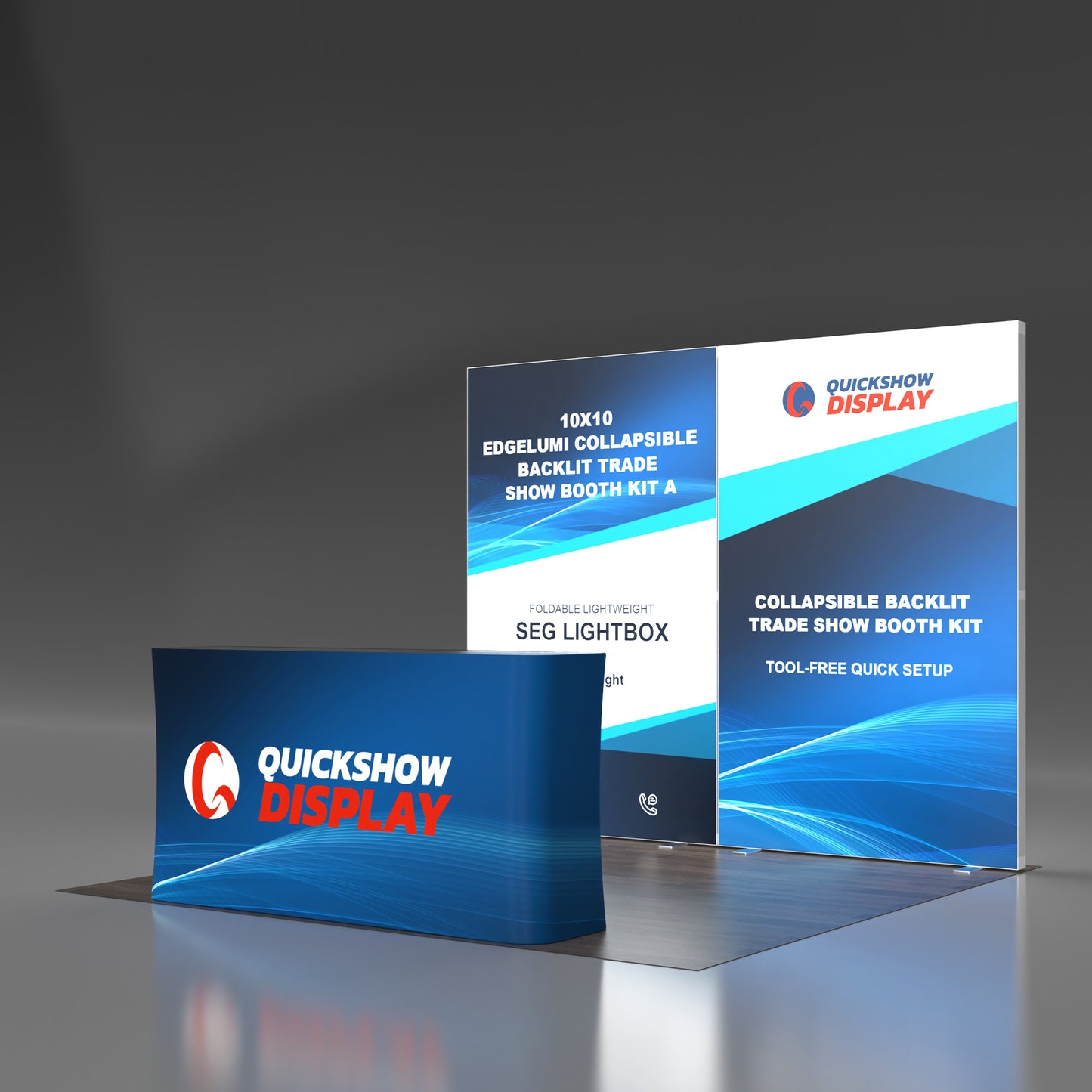 10x10 Collapsible Backlit Trade Show Booth 04