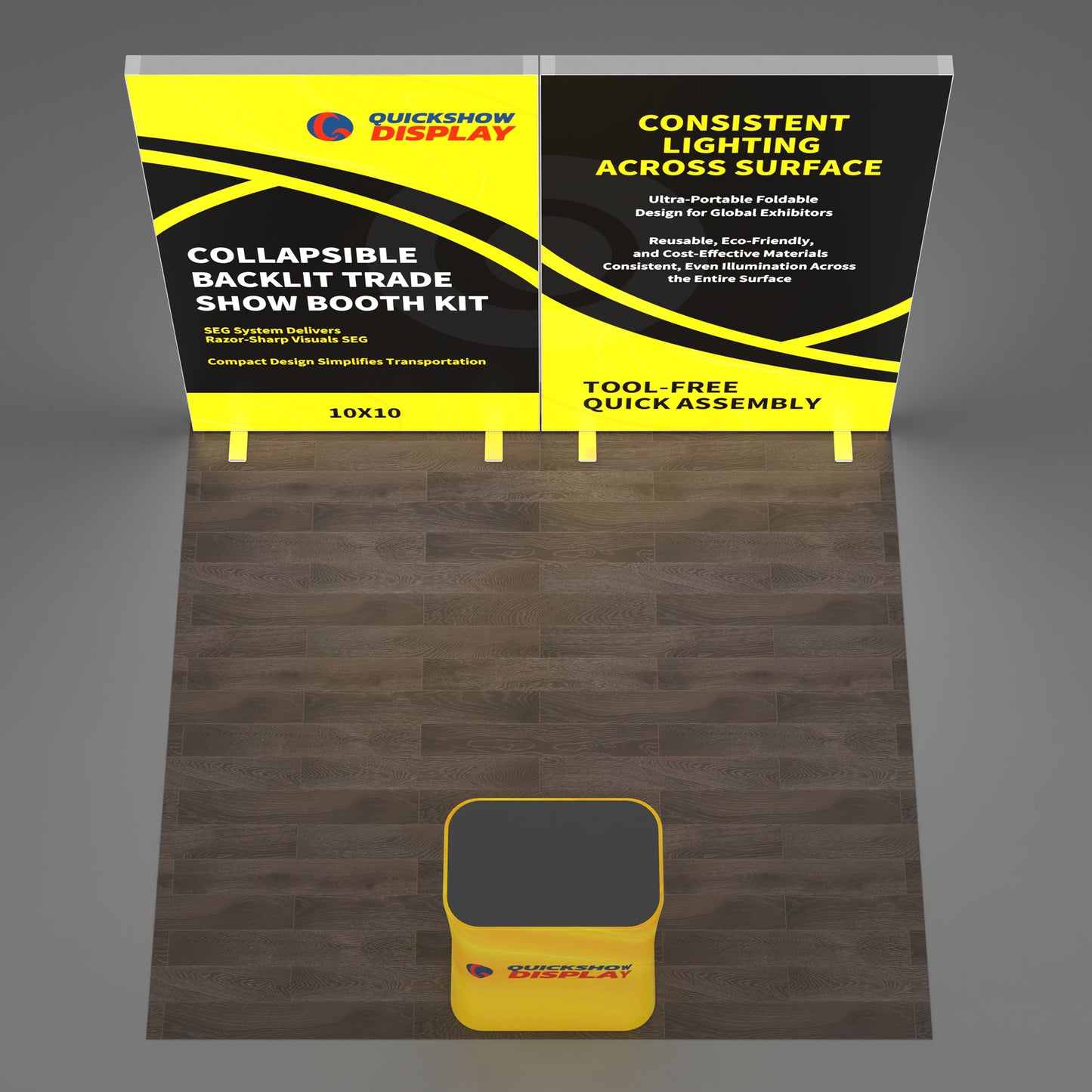 10x10 Collapsible Backlit Trade Show Booth 05