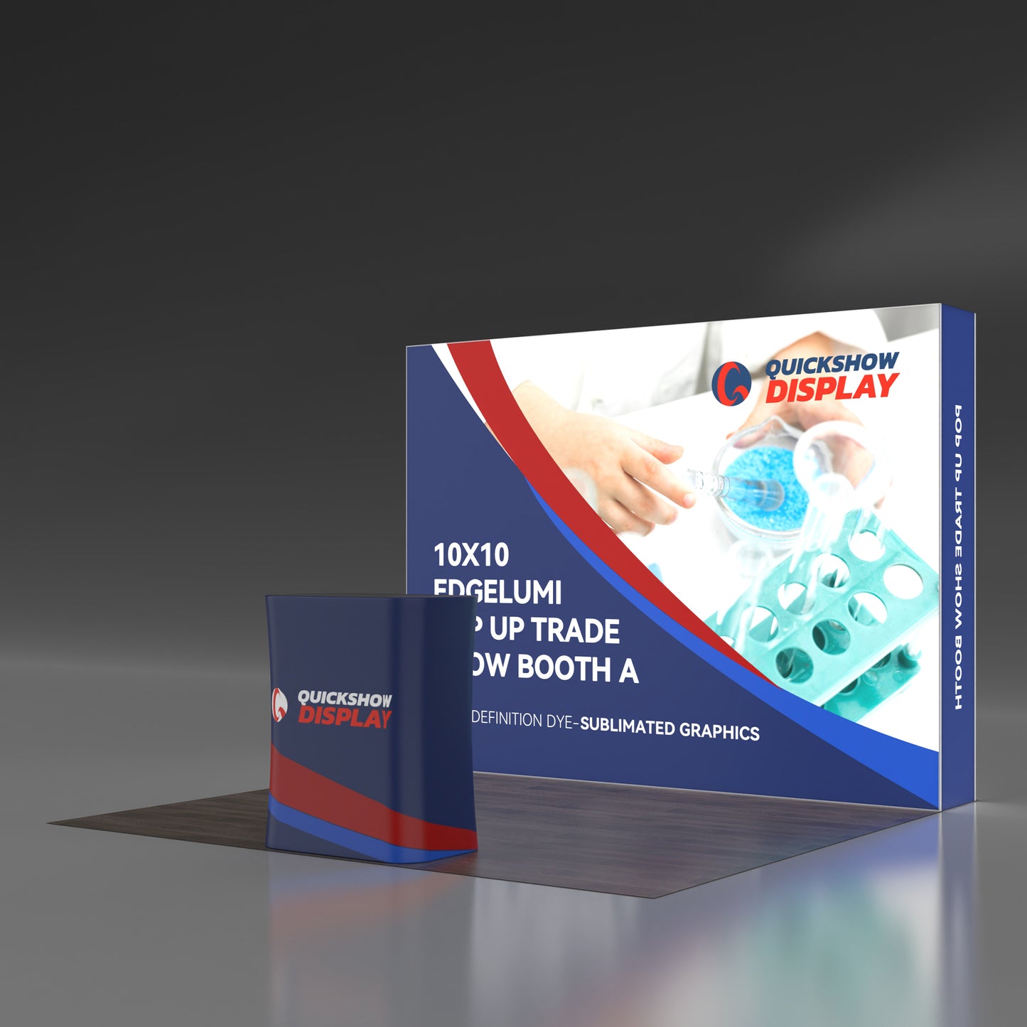 10x10 Pop up Backlit Trade Show Booth 06