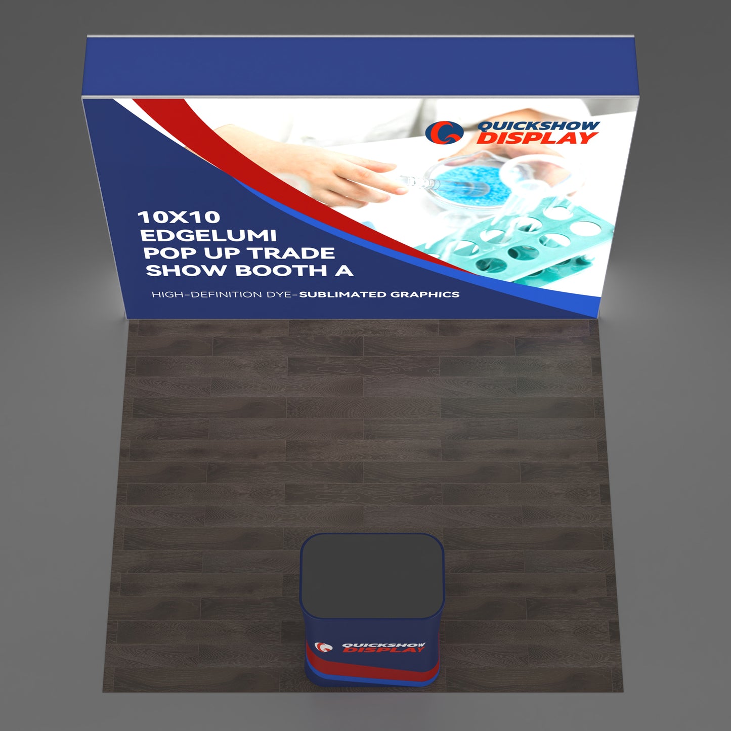 10x10 Pop up Backlit Trade Show Booth 06