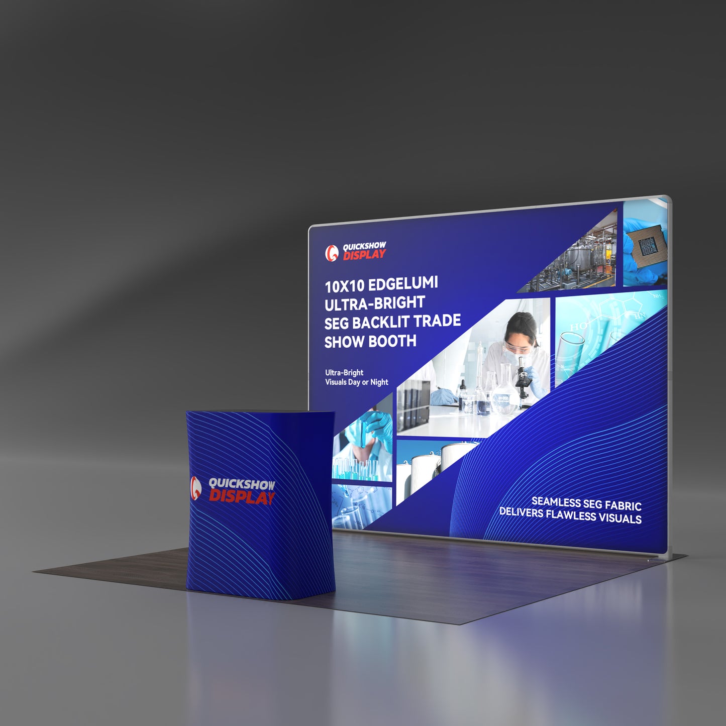 10x10 Ultra-Bright SEG Backlit Trade Show Booth 07