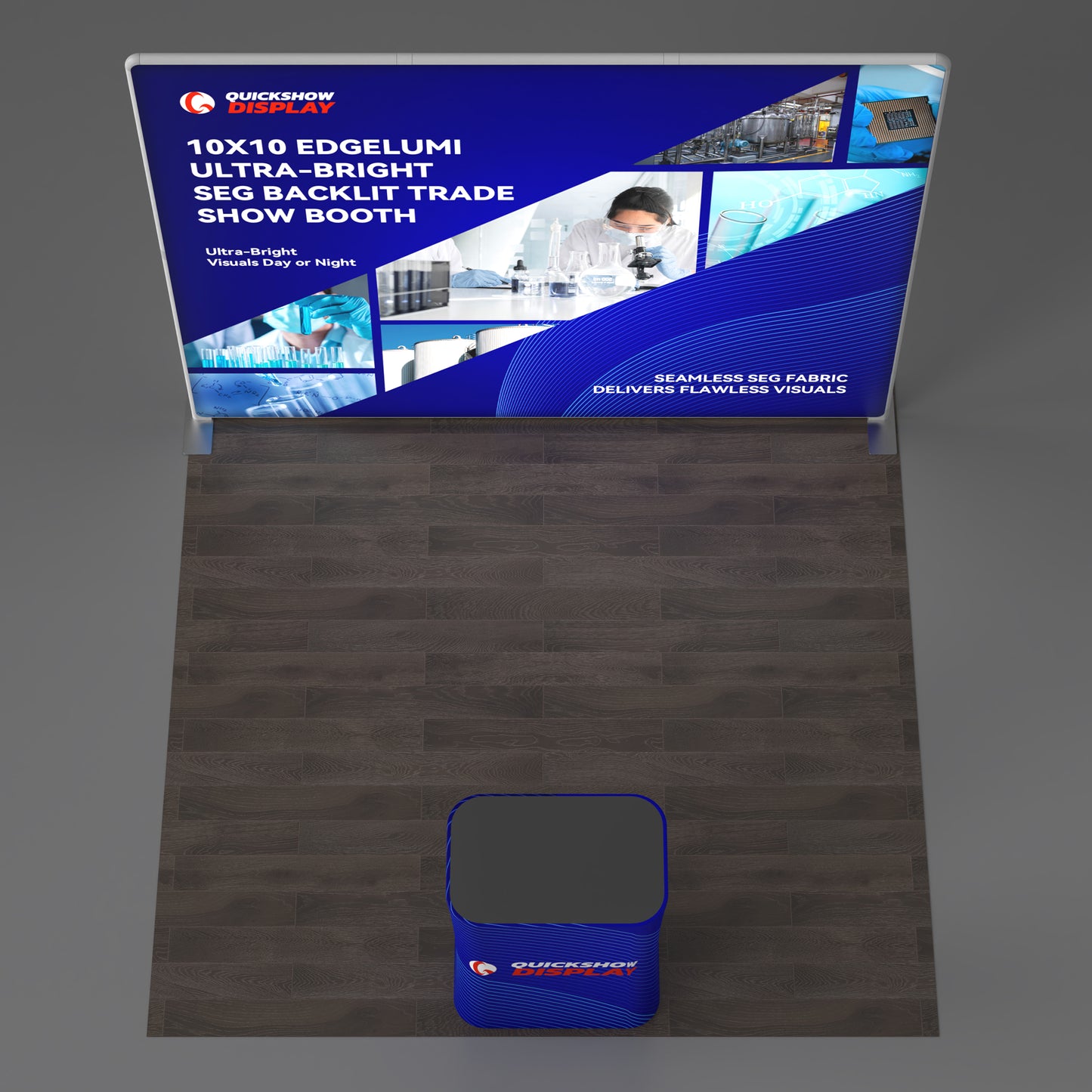 10x10 Ultra-Bright SEG Backlit Trade Show Booth 07