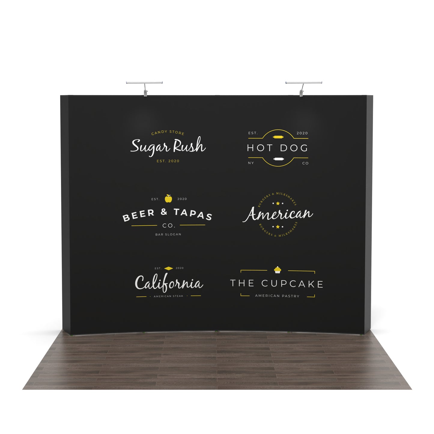 10ft Curved Pop up Display