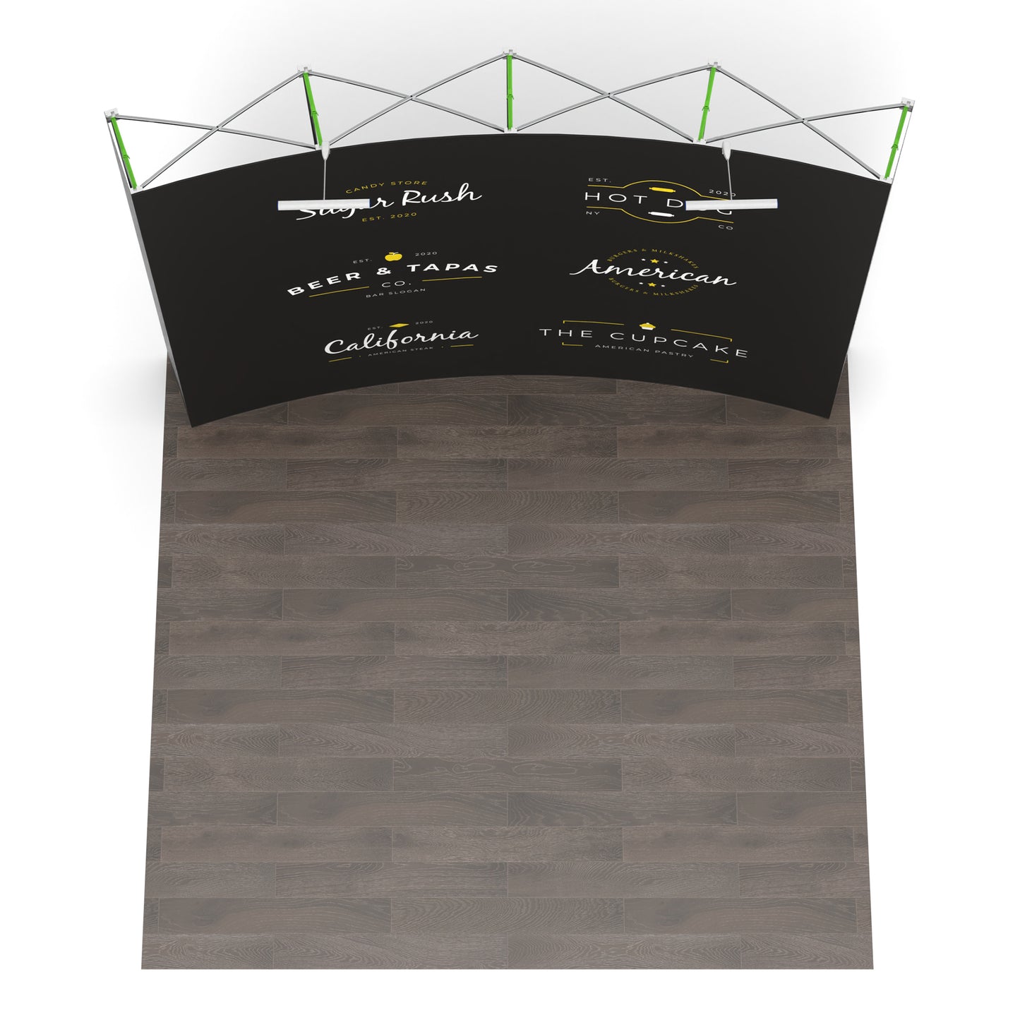10ft Curved Pop up Display