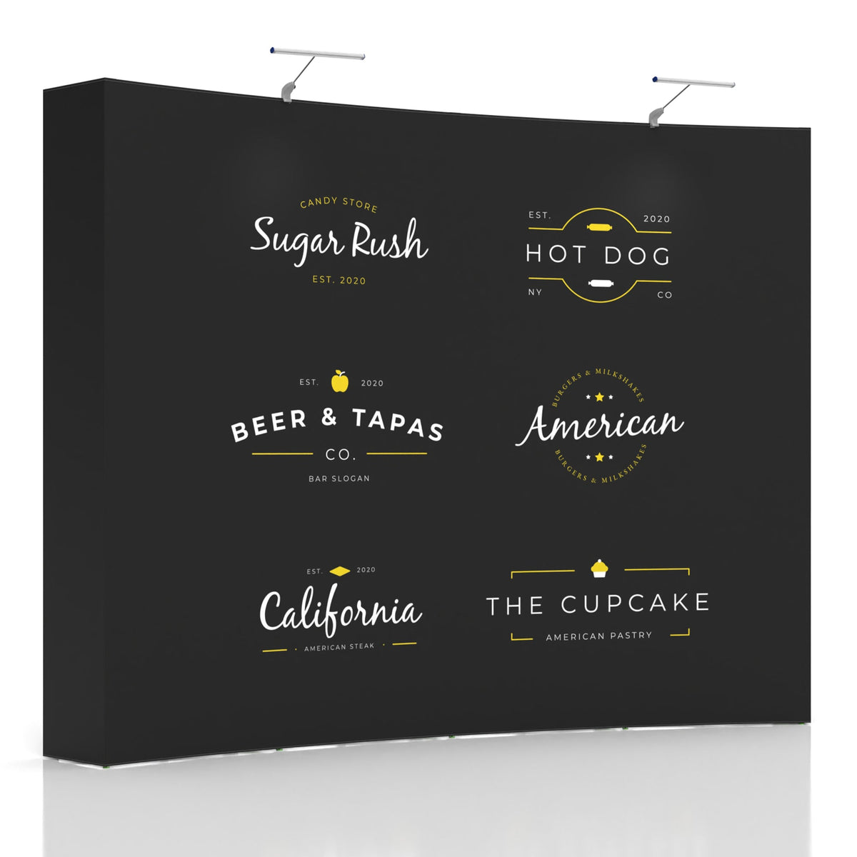 10ft Curved Pop up Display