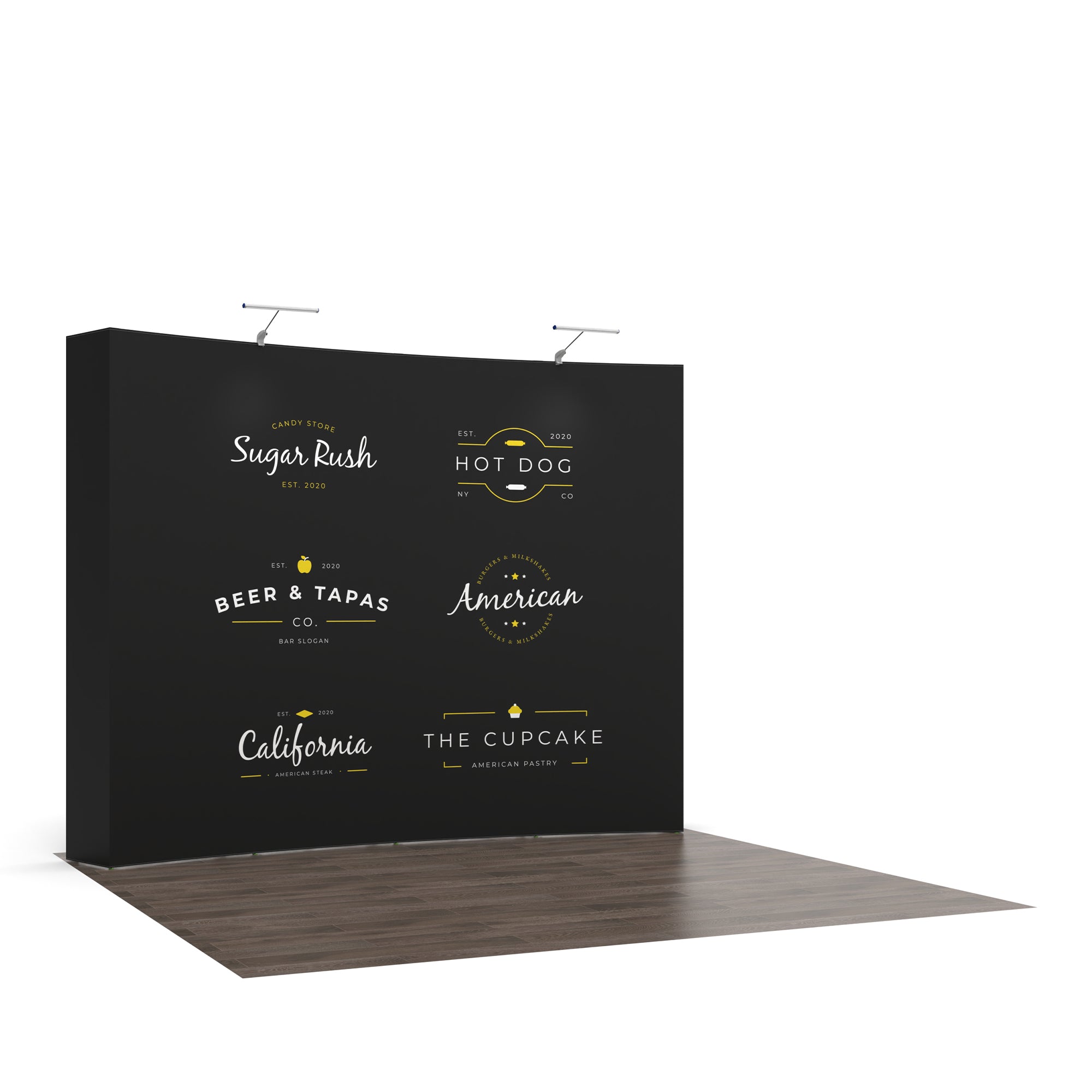 10ft Curved Pop up Display