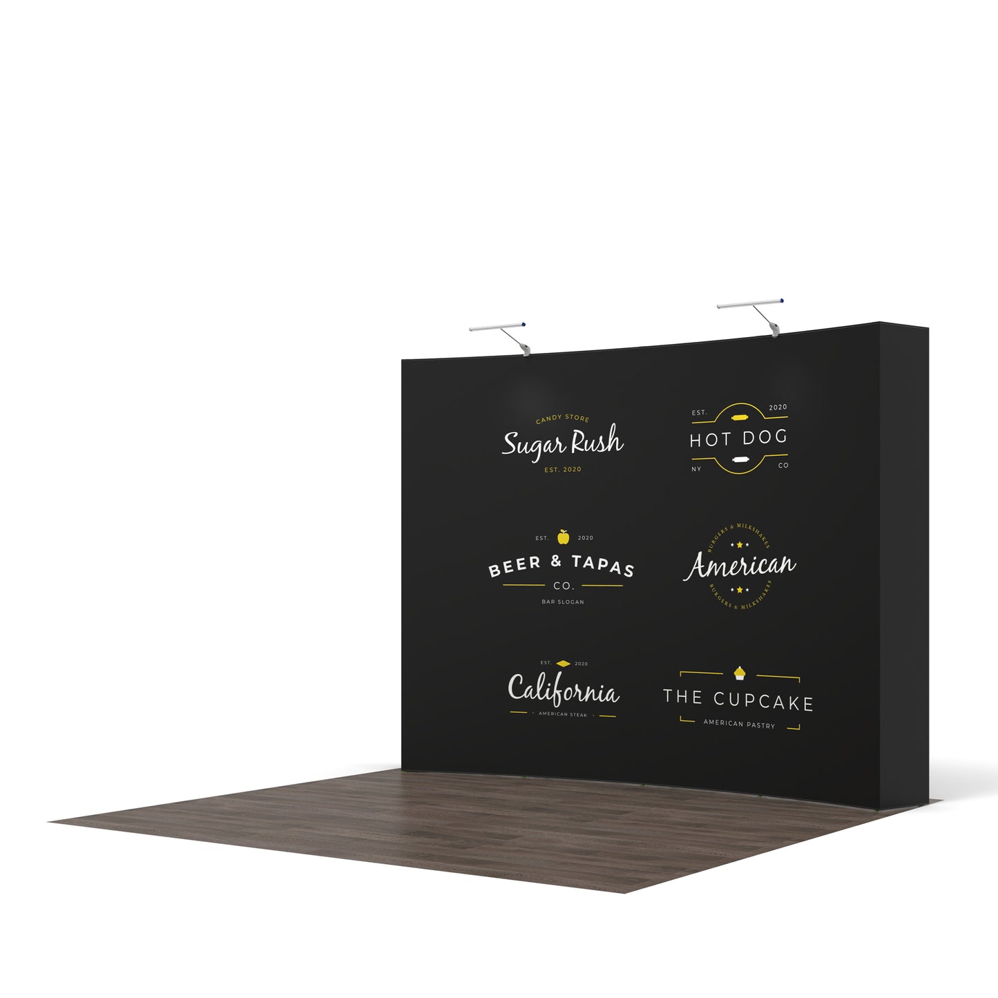 10ft Curved Pop up Display