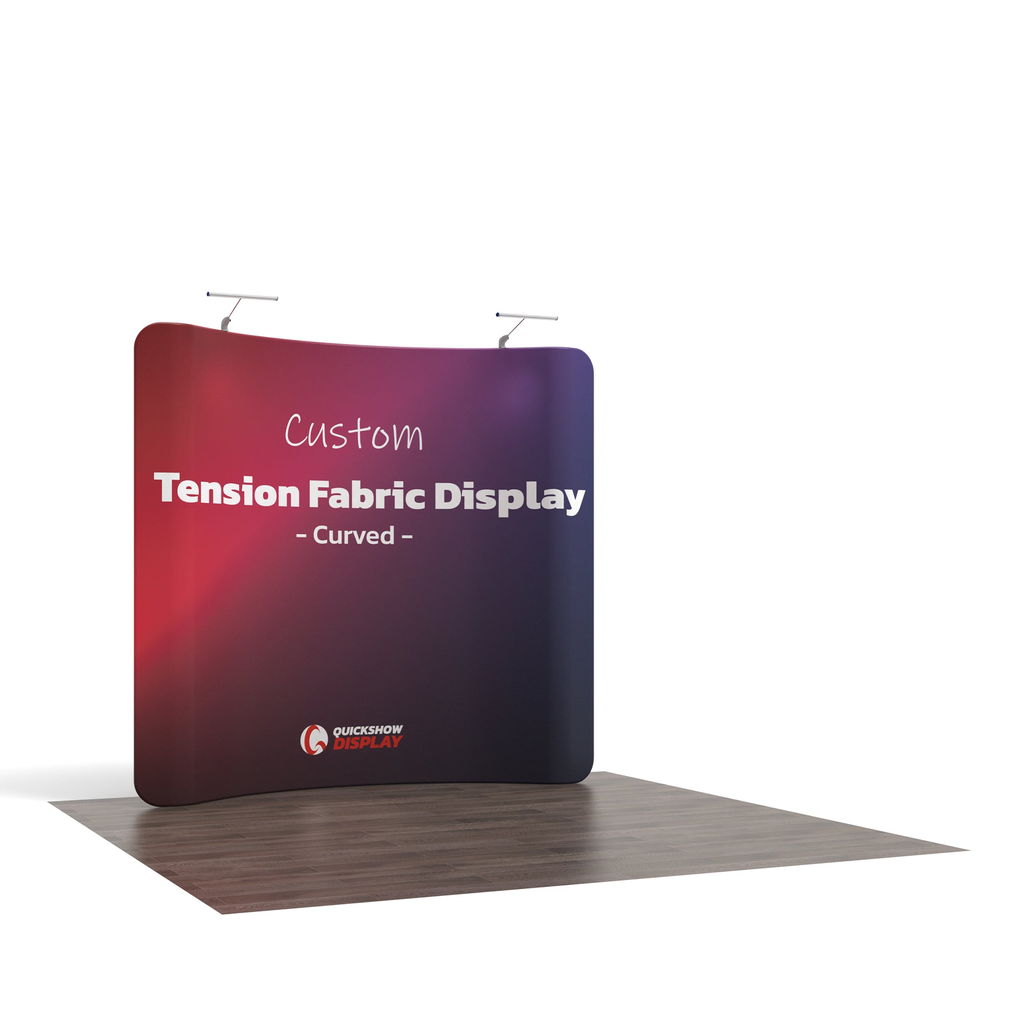 8ft Curved Tension Fabric Display - QuickShowDisplay