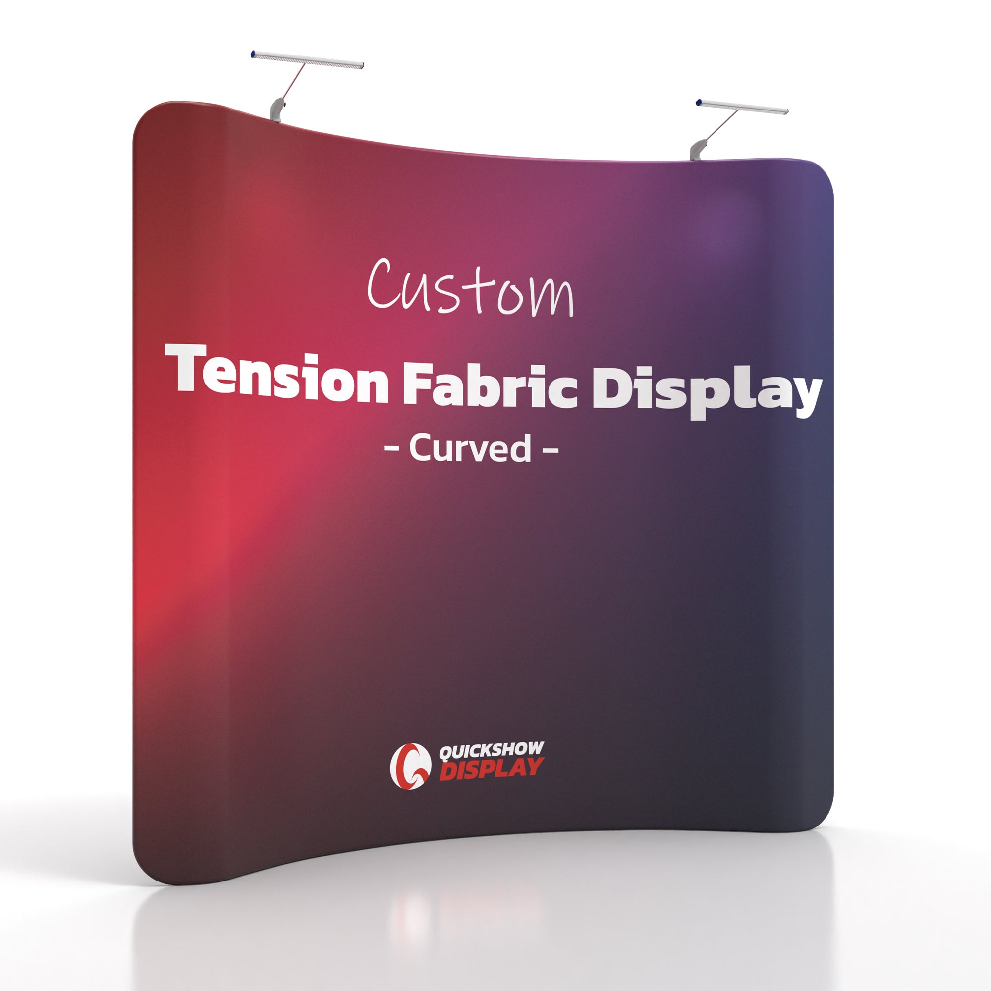 8ft Curved Tension Fabric Display - QuickShowDisplay