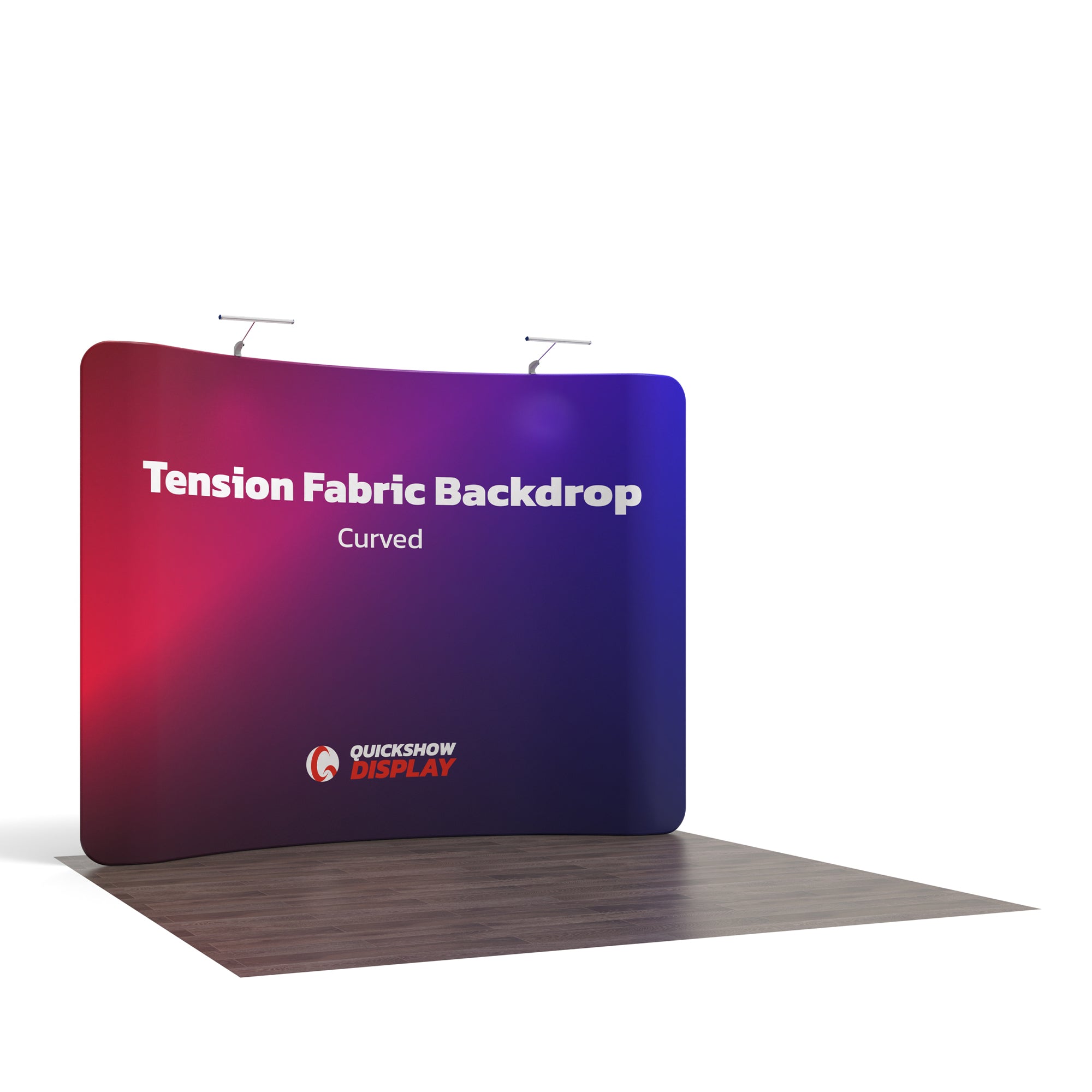 10ft Curved Tension Fabric Display - QuickShowDisplay