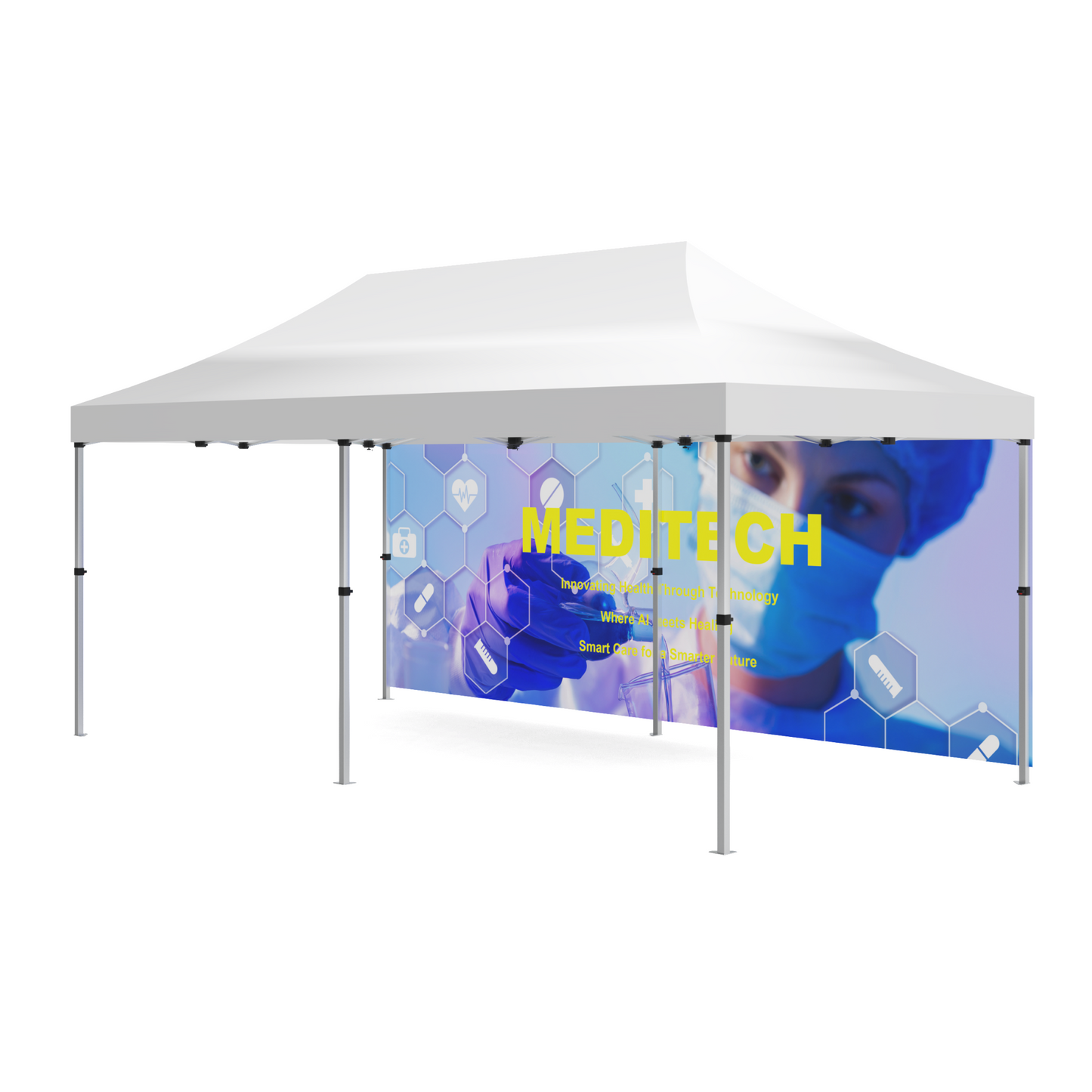 10x20 Custom Canopy Tent Full Sidewall