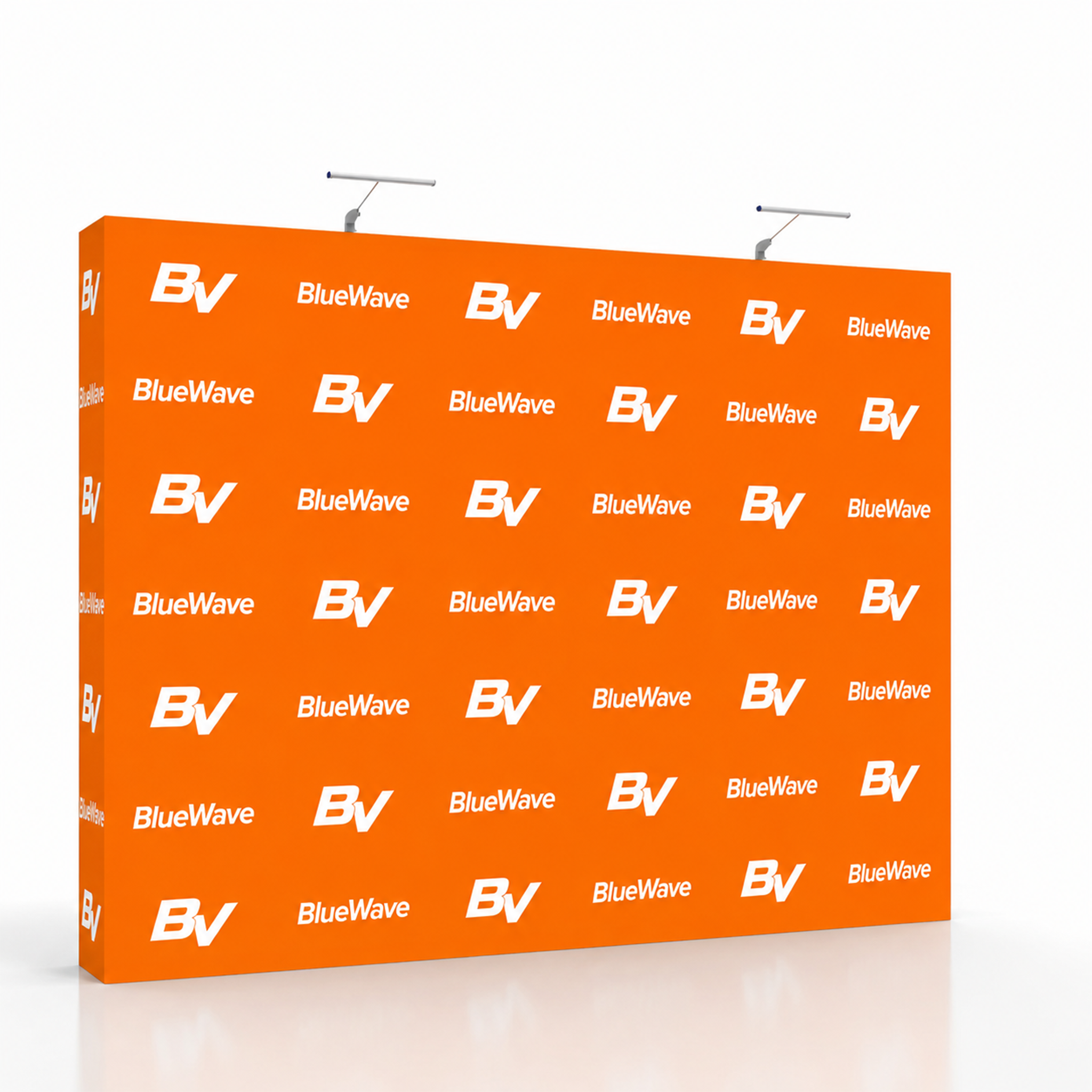 Custom 10ft Straight Pop-Up Display, Fast-Open Fabric Exhibit Backwall for 10x10 Booths & Indoor Events