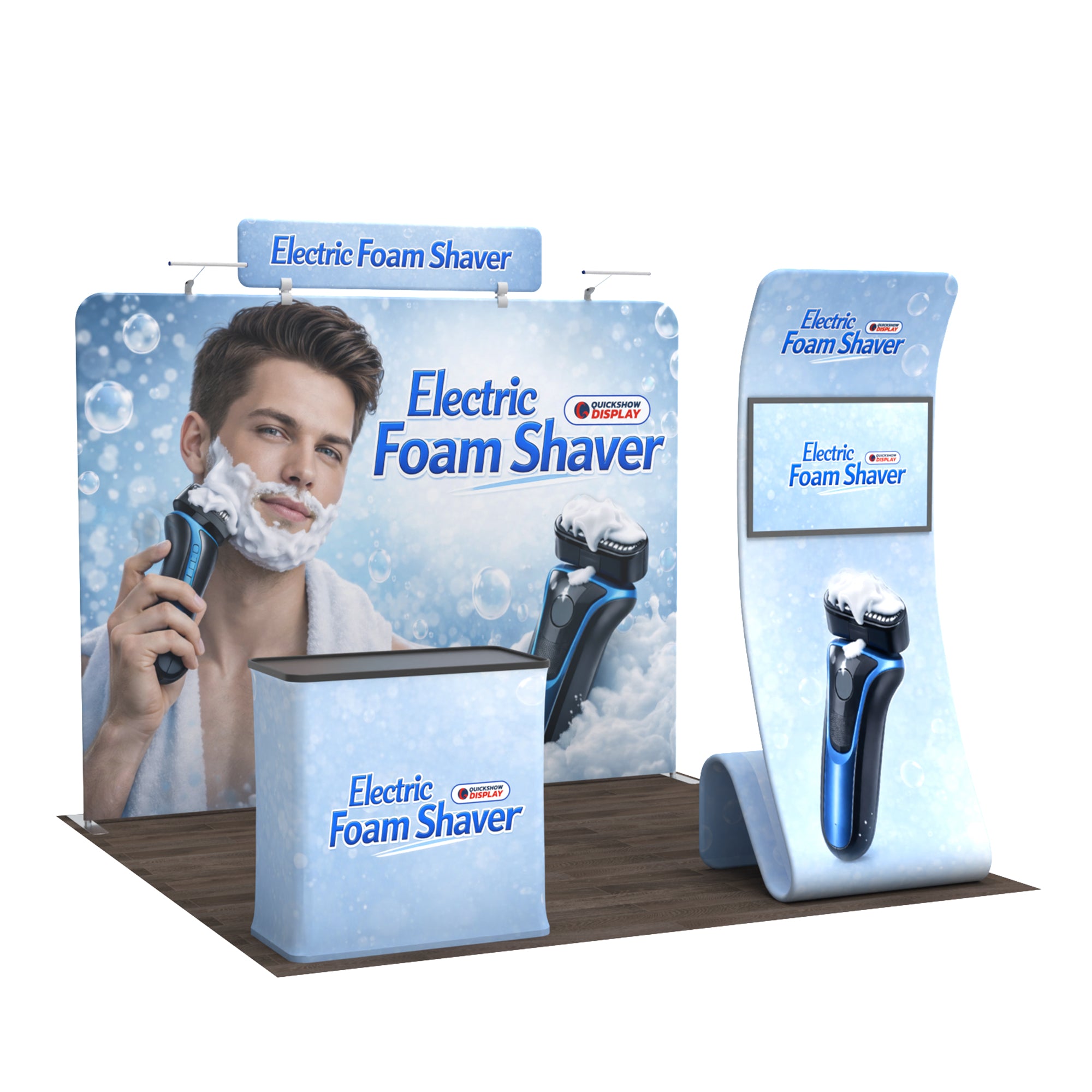 10ft TenseFlex™ Booth Kit C - QuickShowDisplay