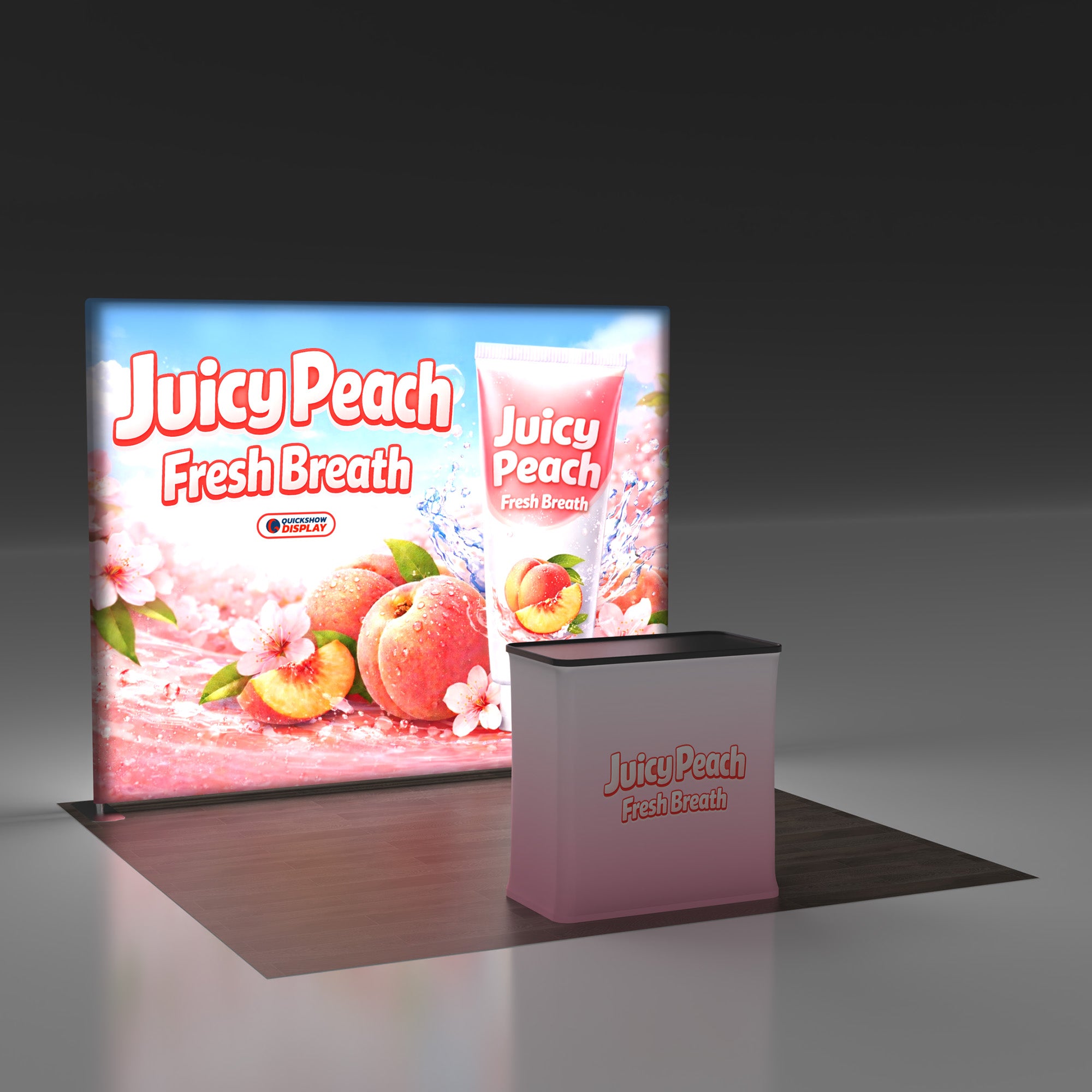 10ft TenseLight™ Booth Kit D - QuickShowDisplay