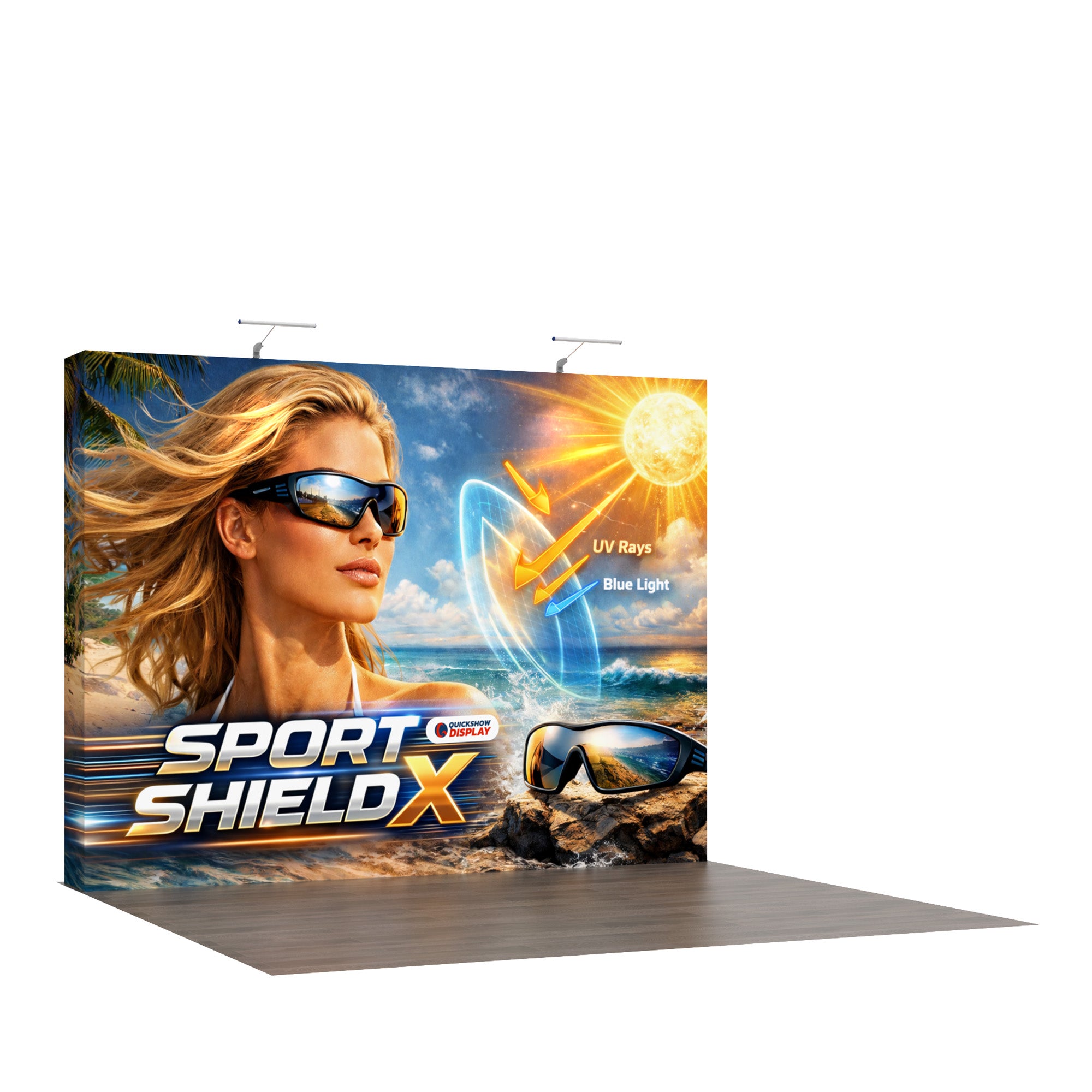 10ft TensePop™ Fabric Backdrop-Straight