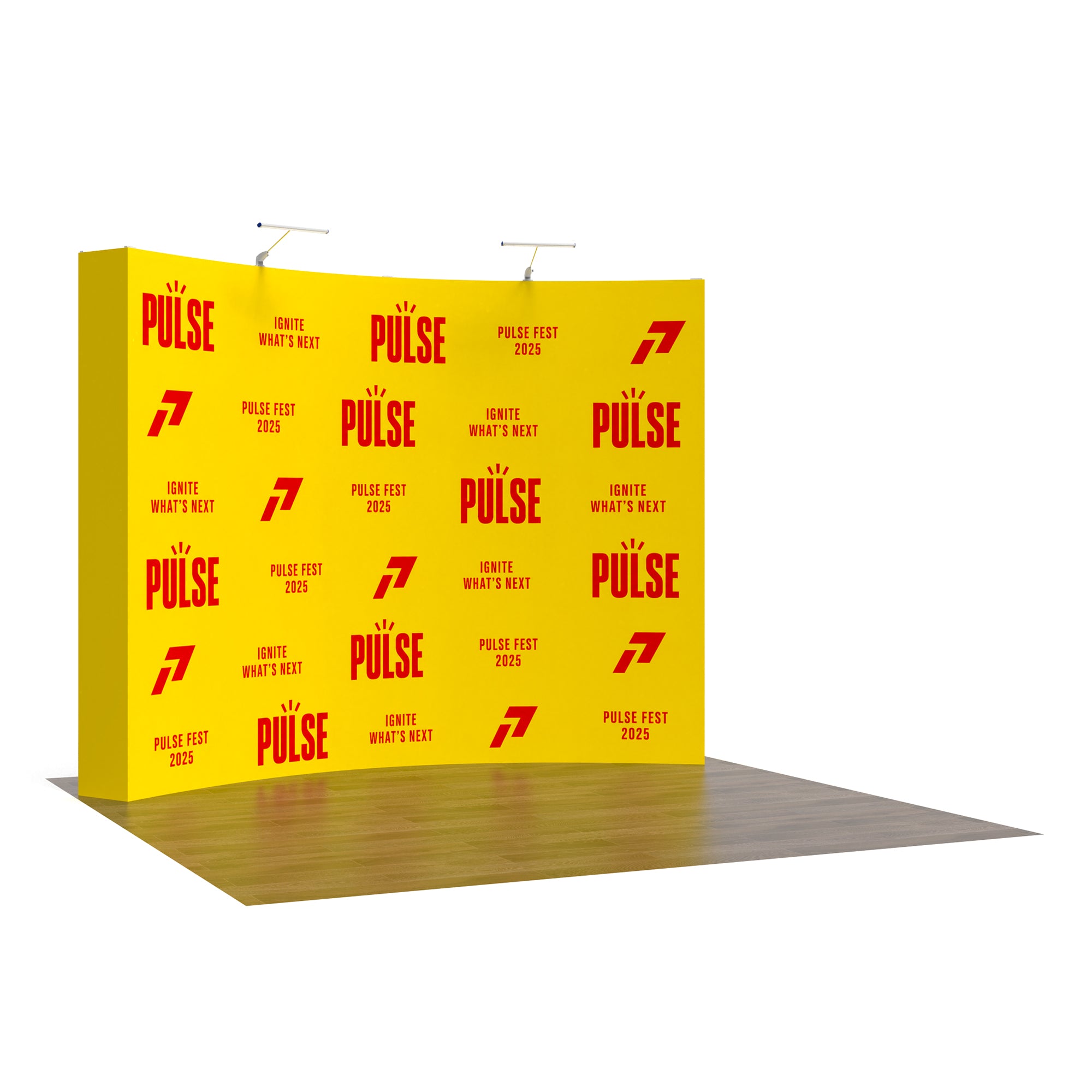 10ft TensePop™ Curved Pop-Up Fabric Backdrop