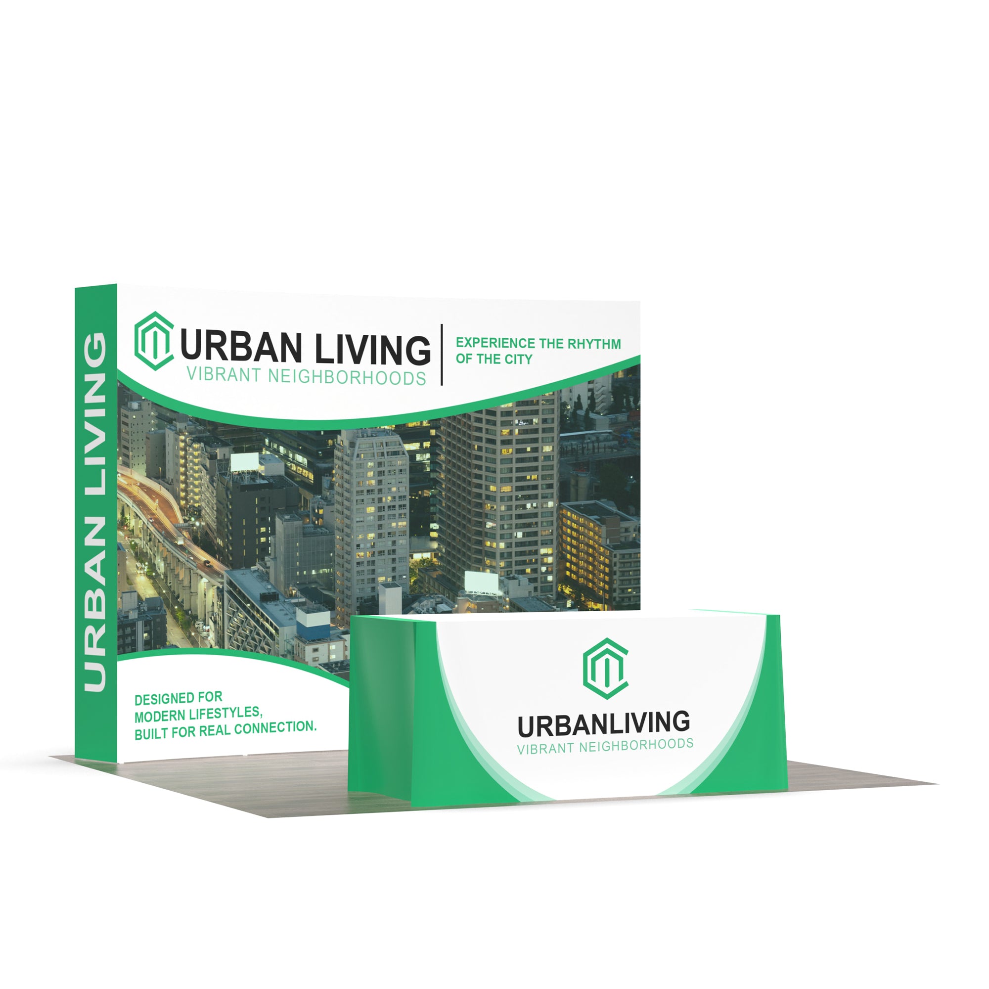 10x10 Tensepop Trade Show Display Kit A - QuickShowDisplay