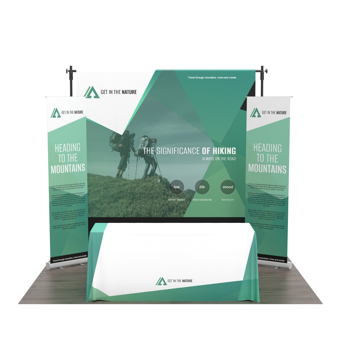 10x10 Quick-Set Trade Show Booth Kit B