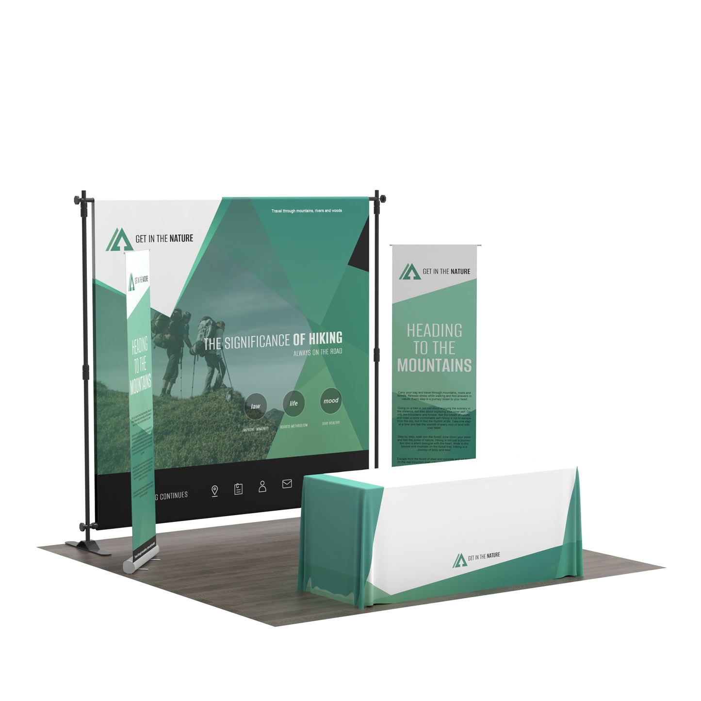 10x10 Quick-Set Trade Show Booth Kit B