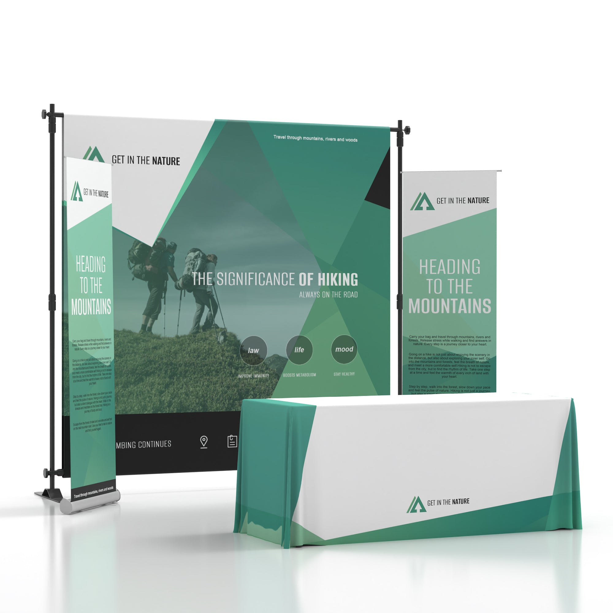 10x10 Quick-Set Trade Show Booth Kit B