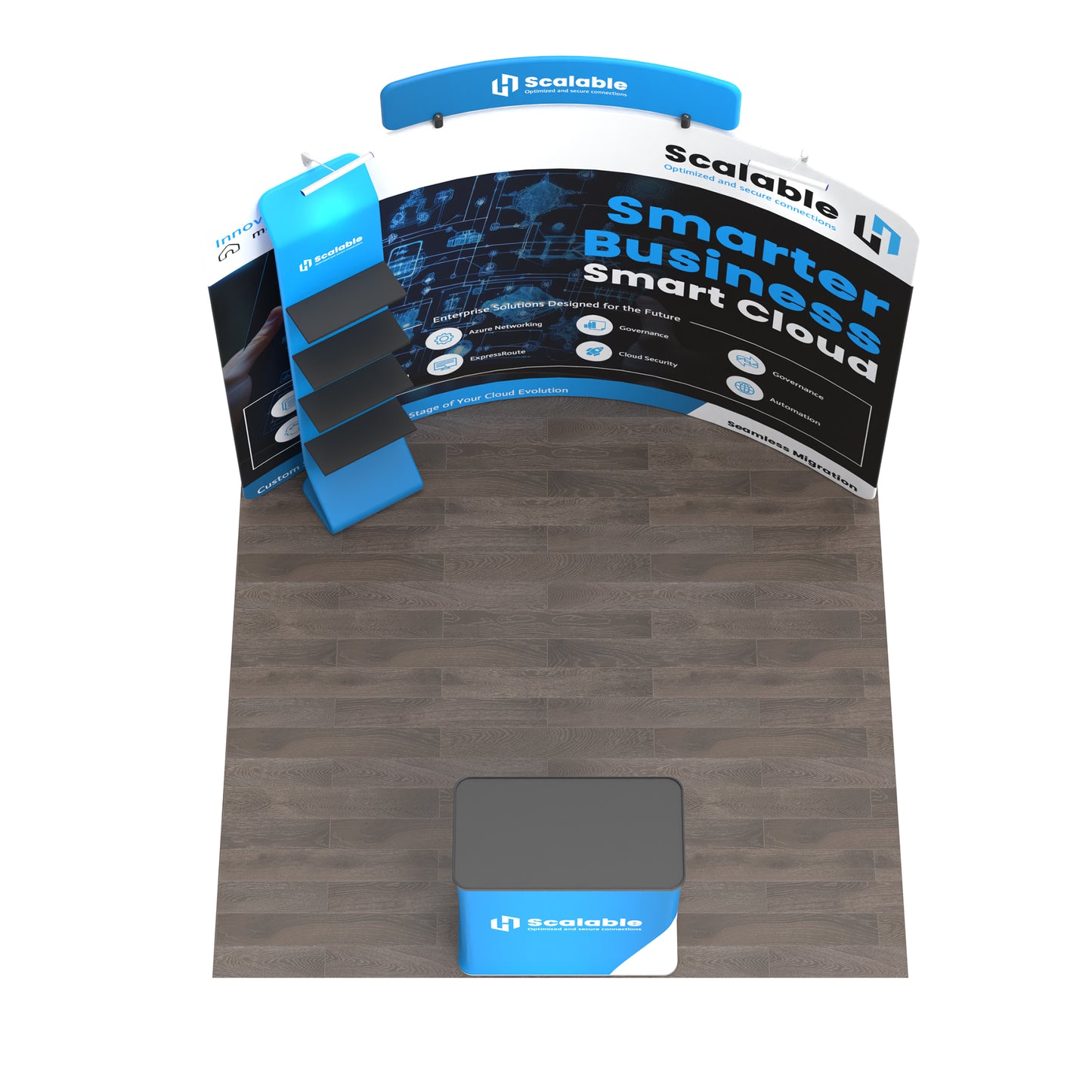 10x10 TenseFlex Curved Trade Show Displays - Max