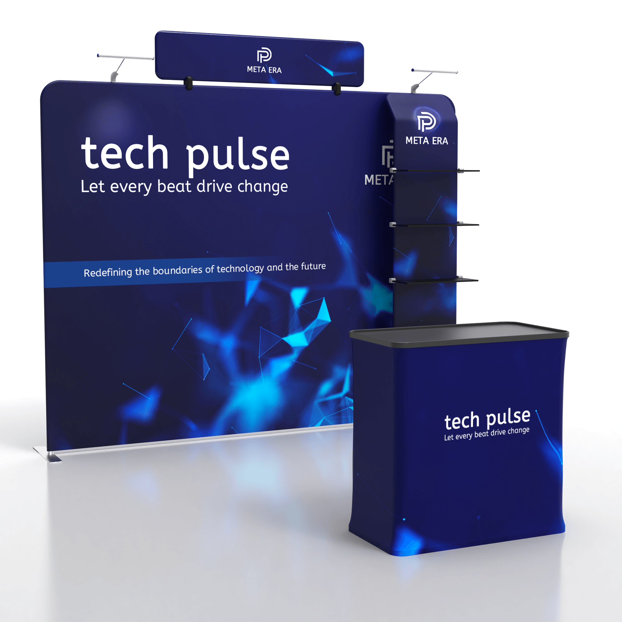 10x10 TenseFlex Flat Trade Show Booth - Max