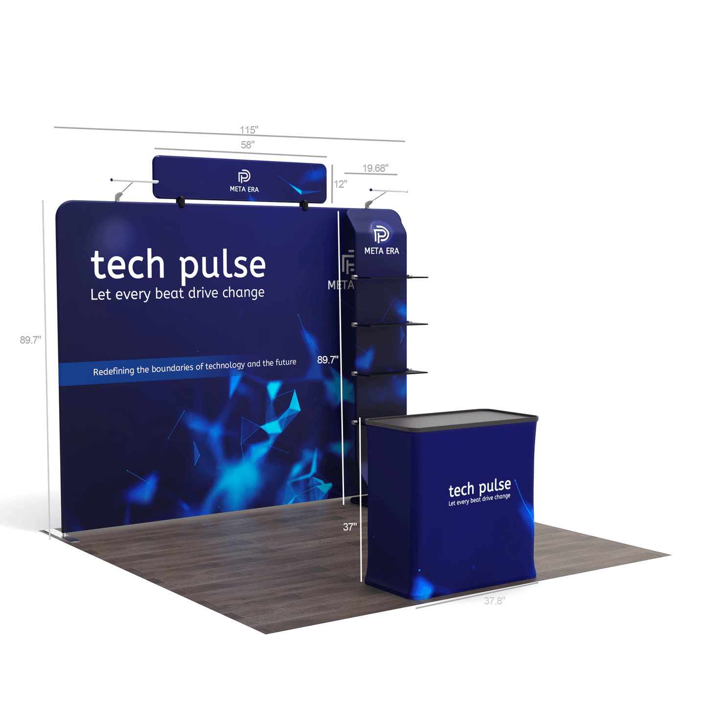 10x10 TenseFlex Flat Trade Show Displays - Max