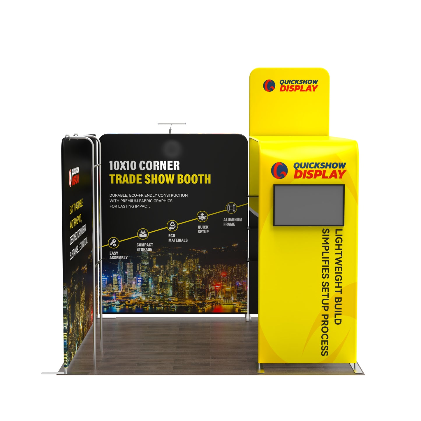 10x10 Corner Trade Show Booth 02