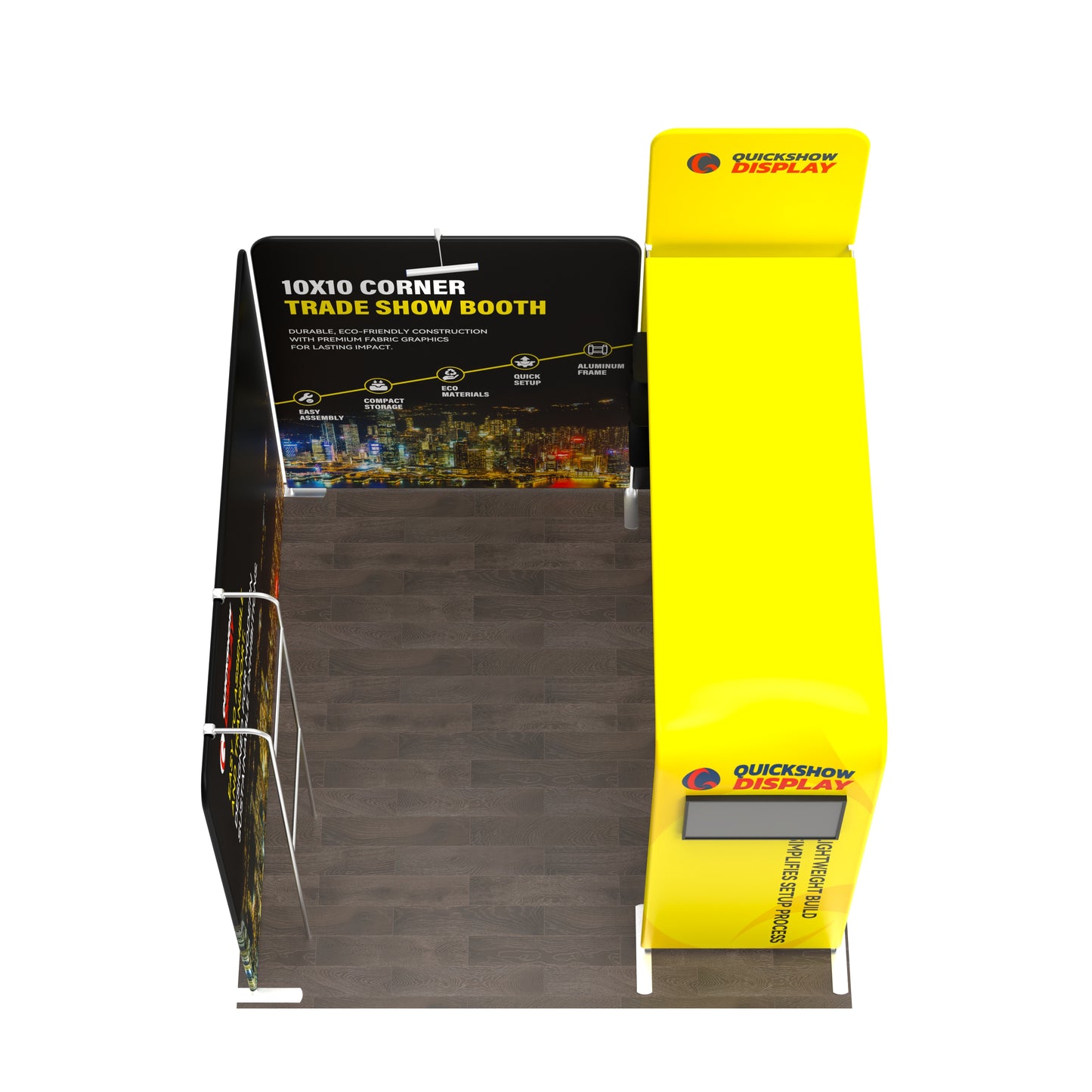 10x10 Corner Trade Show Booth 02
