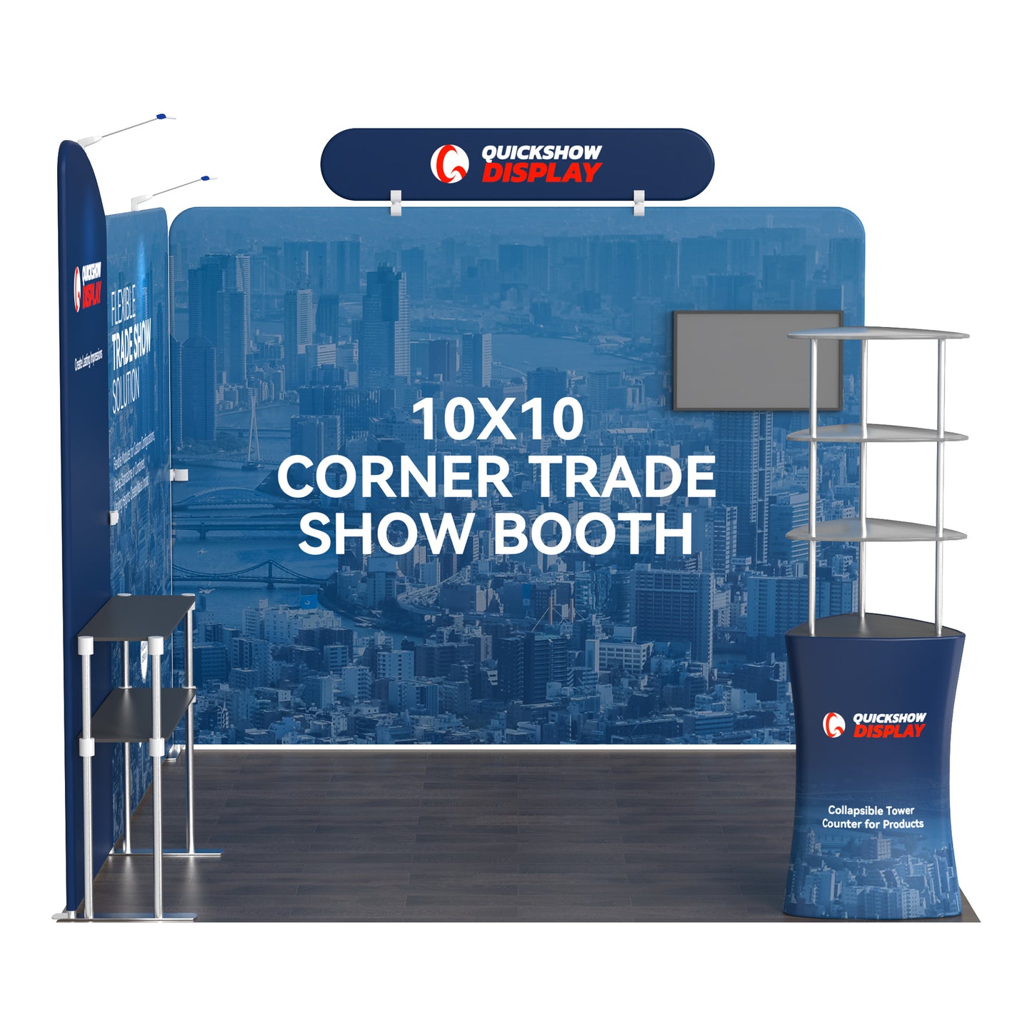 10x10 Corner Trade Show Booth 03