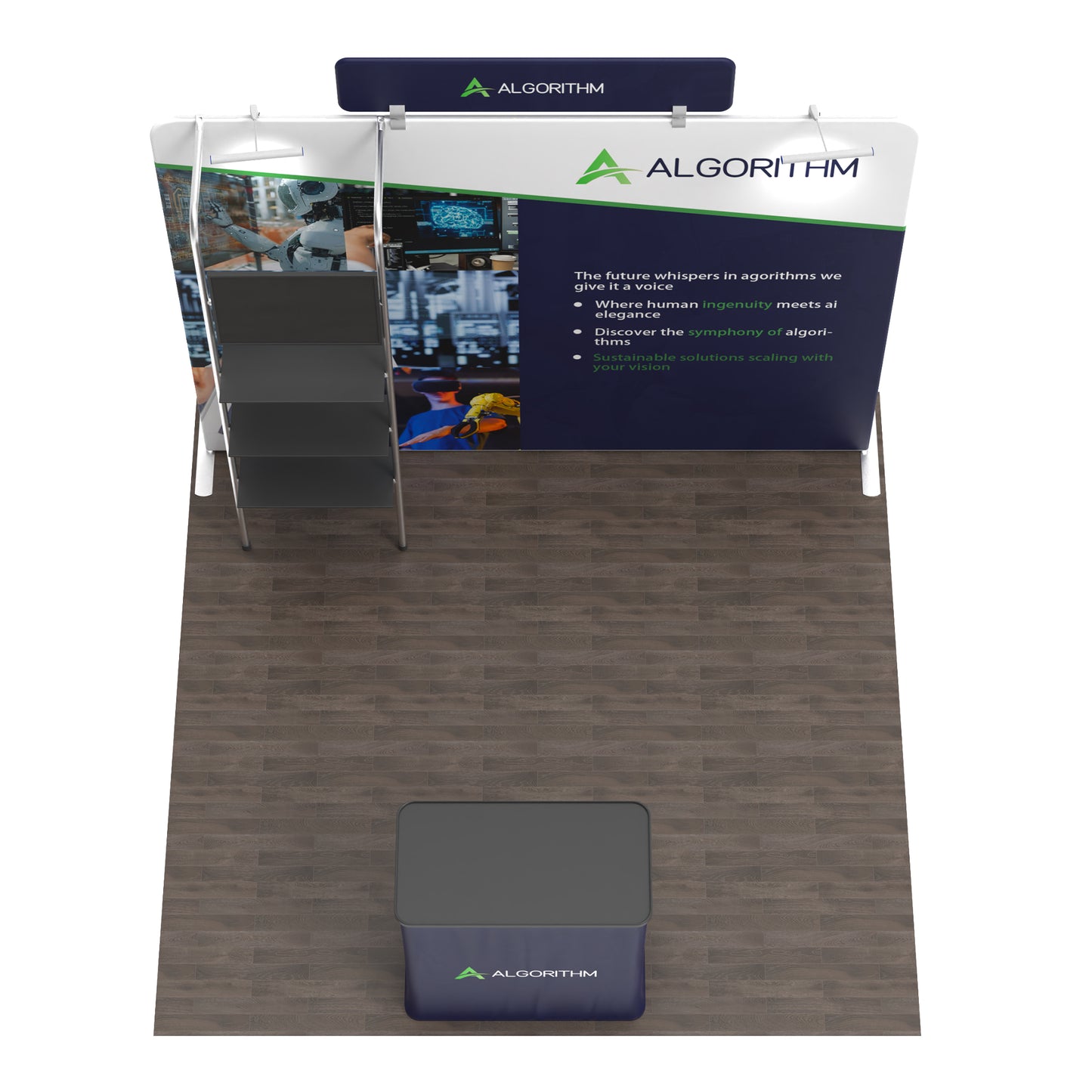 10x10 TenseFlex Media Flat Trade Show Booth - Max