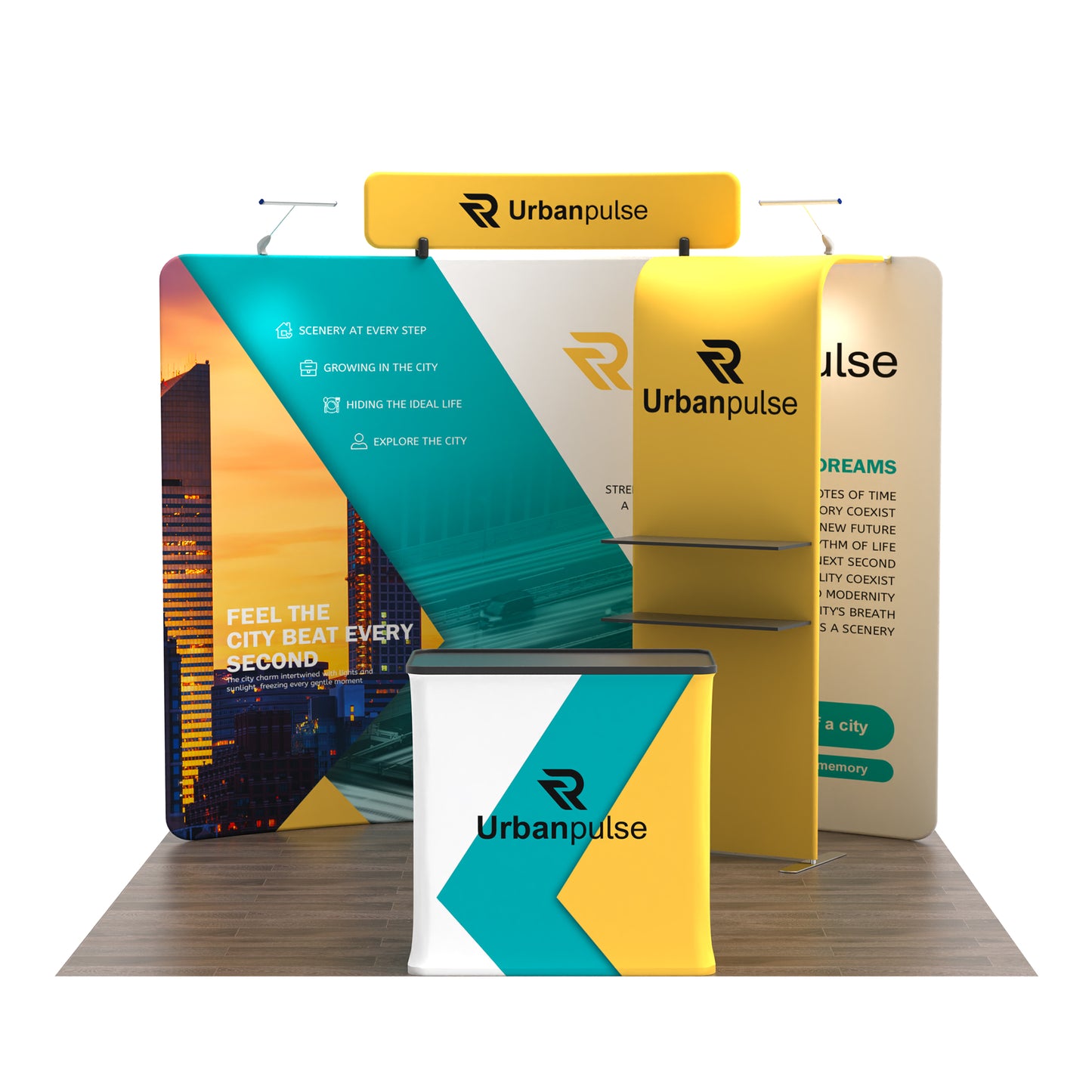 10x10 TenseFlex Curved Trade Show Displays - Pro